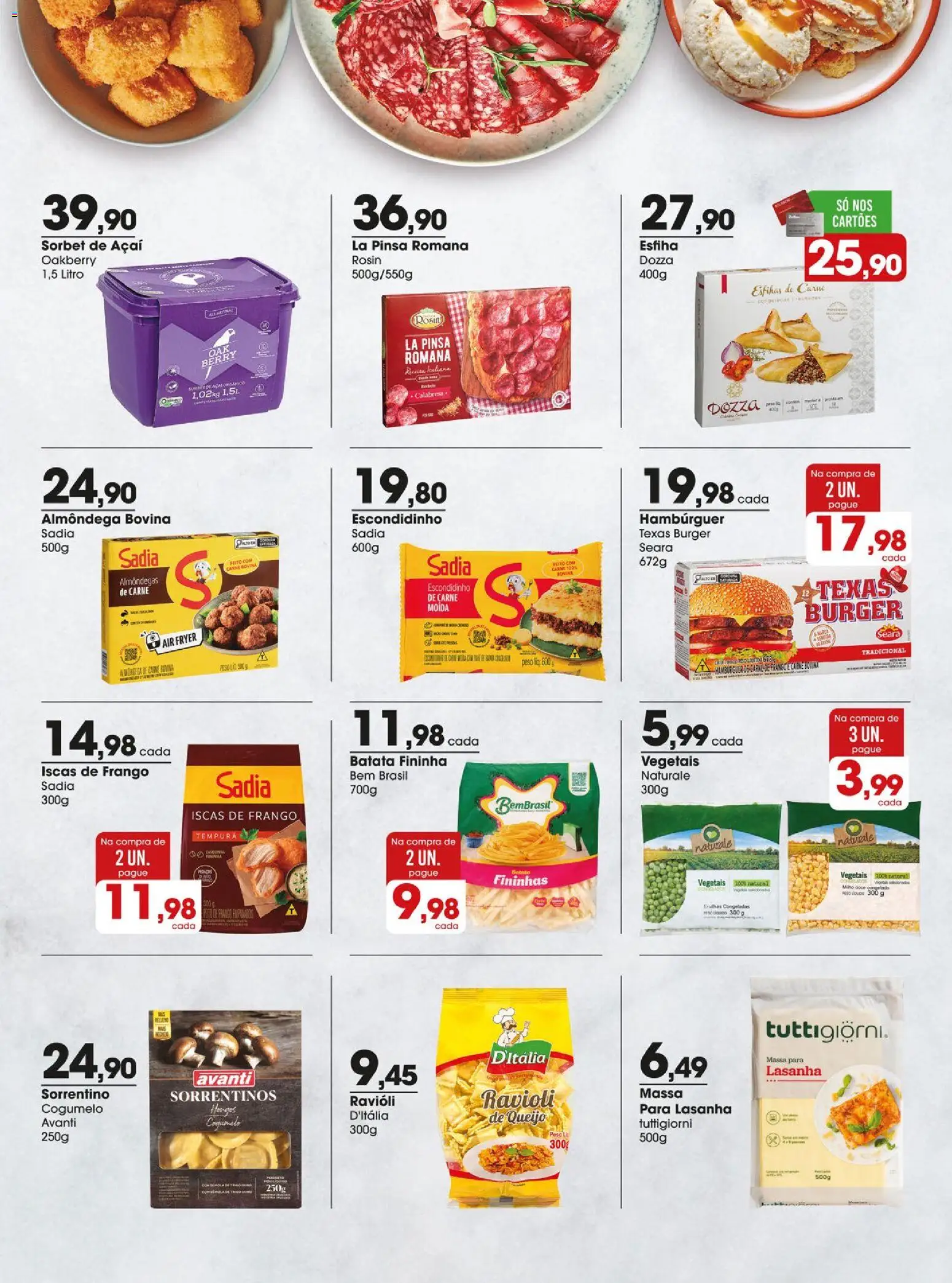Zaffari Folheto - válido de 07.04.2026 | Página: 9 | Produtos: Queijo, Frango, Carne moída, Açaí