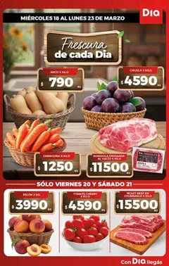Vista previa Supermercado DIA Ofertas válido desde el 18.03.2026 | Página: 5 | Productos: Tomate, Zanahoria