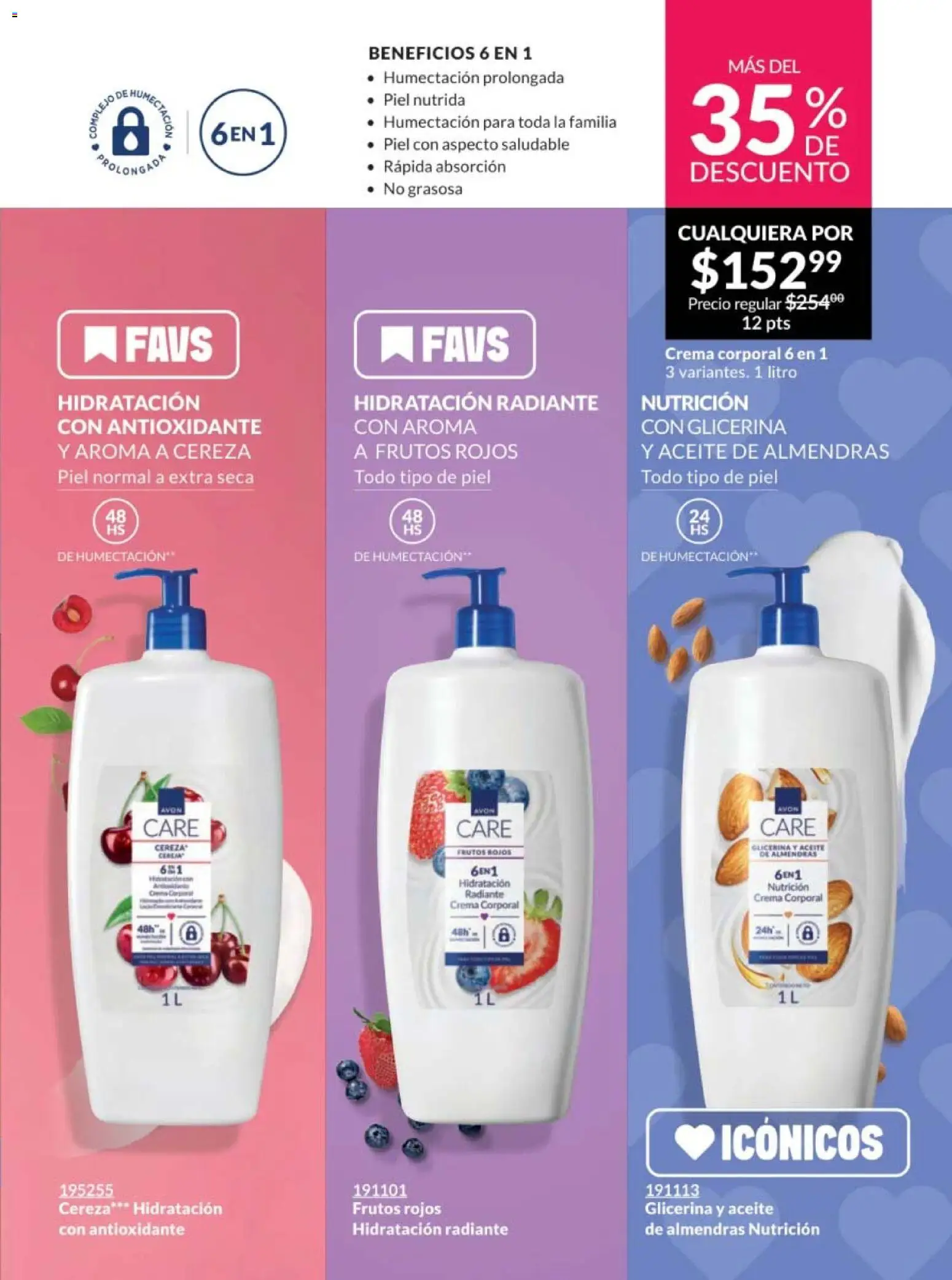 Nuevas ofertas de AVON válidas en toda la República Mexicana desde el 30.01.2026. ¡Encuentra las mejores ofertas en AVON campaña 3 2026! | Página: 7 | Productos: Crema, Aceite, Radiante, Crema corporal