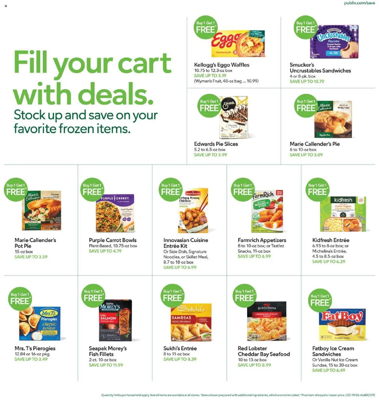 Publix Weekly Ad - valid from 18.02.2026 | Page: 19 | Products: Box, Skillet, Carrot, Cream