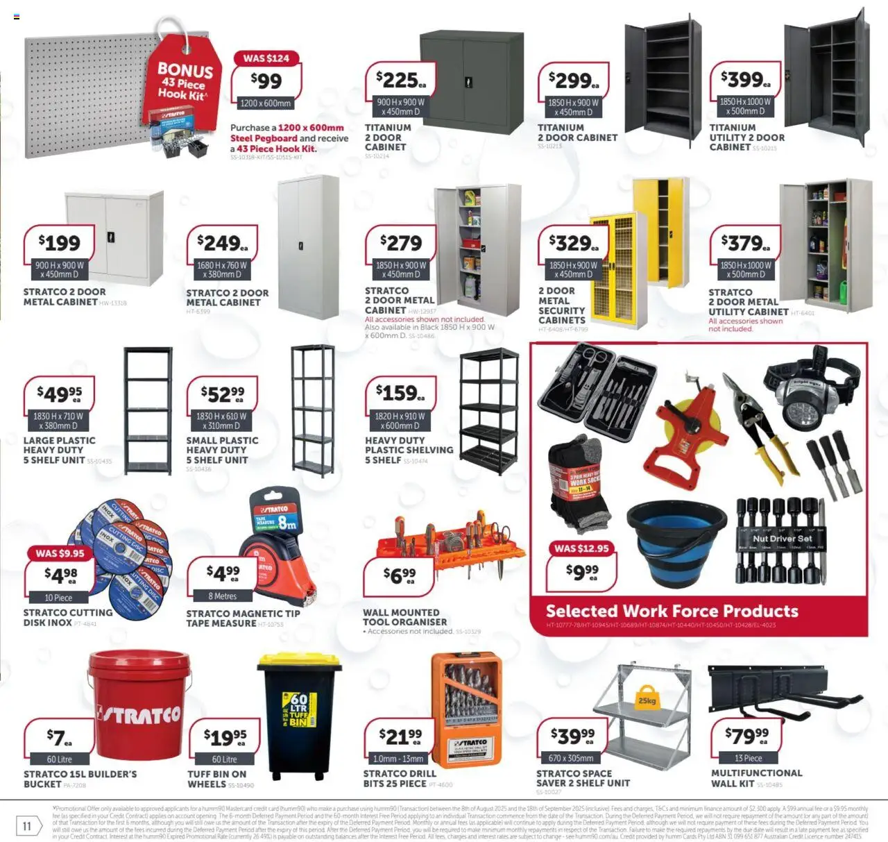 Stratco catalogue - valid from 08.08.2025 | Page: 11 | Products: Shelf, Socks, Accessories, Date