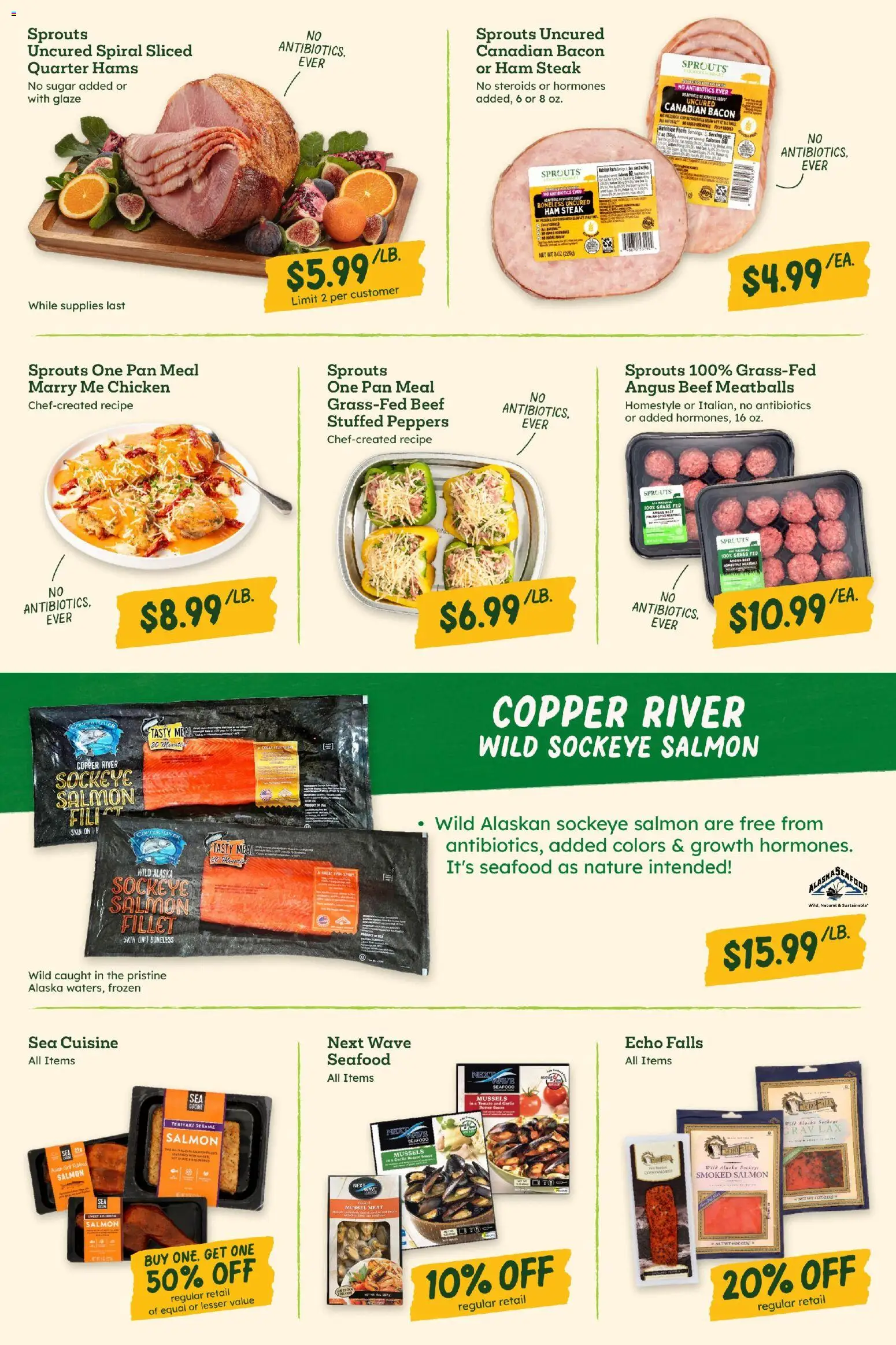 Sprouts Monthly Ad - valid from 03.12.2025 | Page: 26 | Products: Pan, Beef, Sugar, Seafood