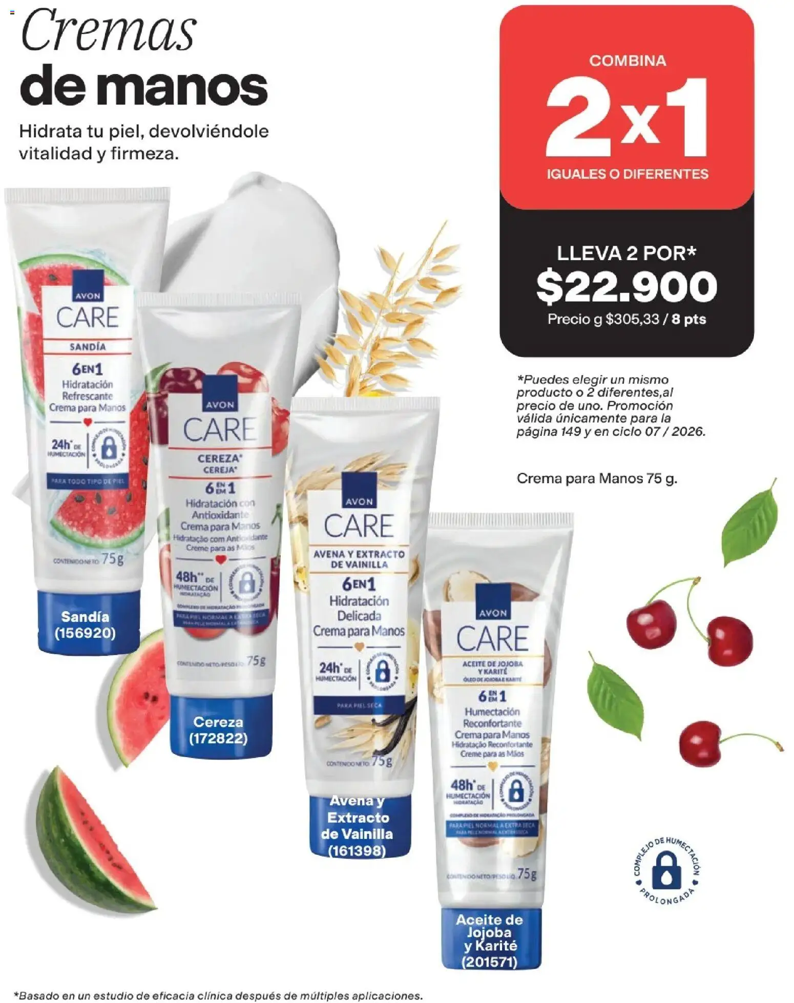 Avon revista - valida desde el 25.03.2026 | Página: 149 | Productos: Crema, Avena, Aceite