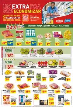 Extra ofertas de Mercado Terça e Quinta - Pré-Visualização do folheto da loja Extra, válido de 21.04.2026