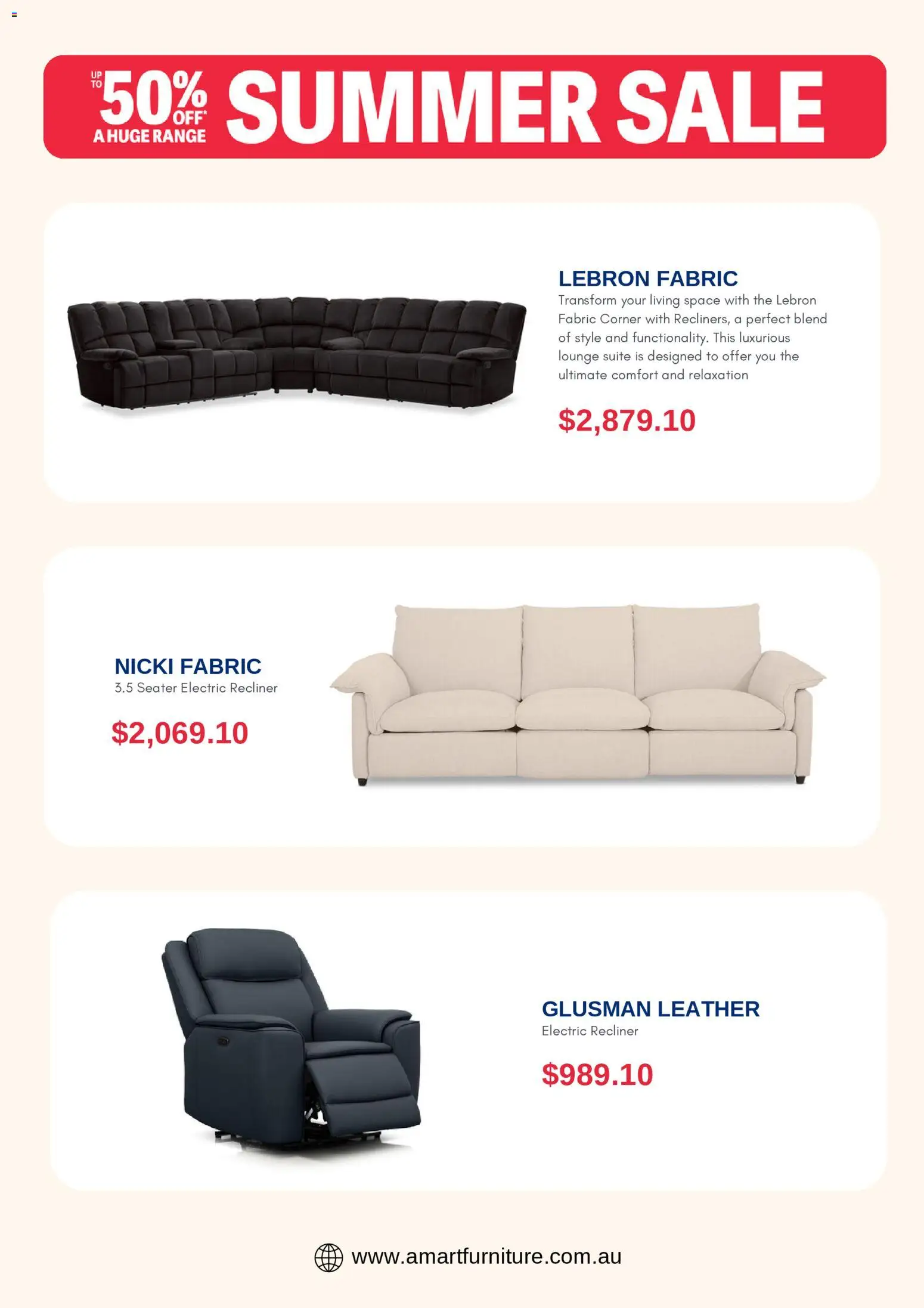 Amart Furniture catalogue - valid from 20.02.2026 | Page: 4 | Products: Lounge suite, Suite, Recliner