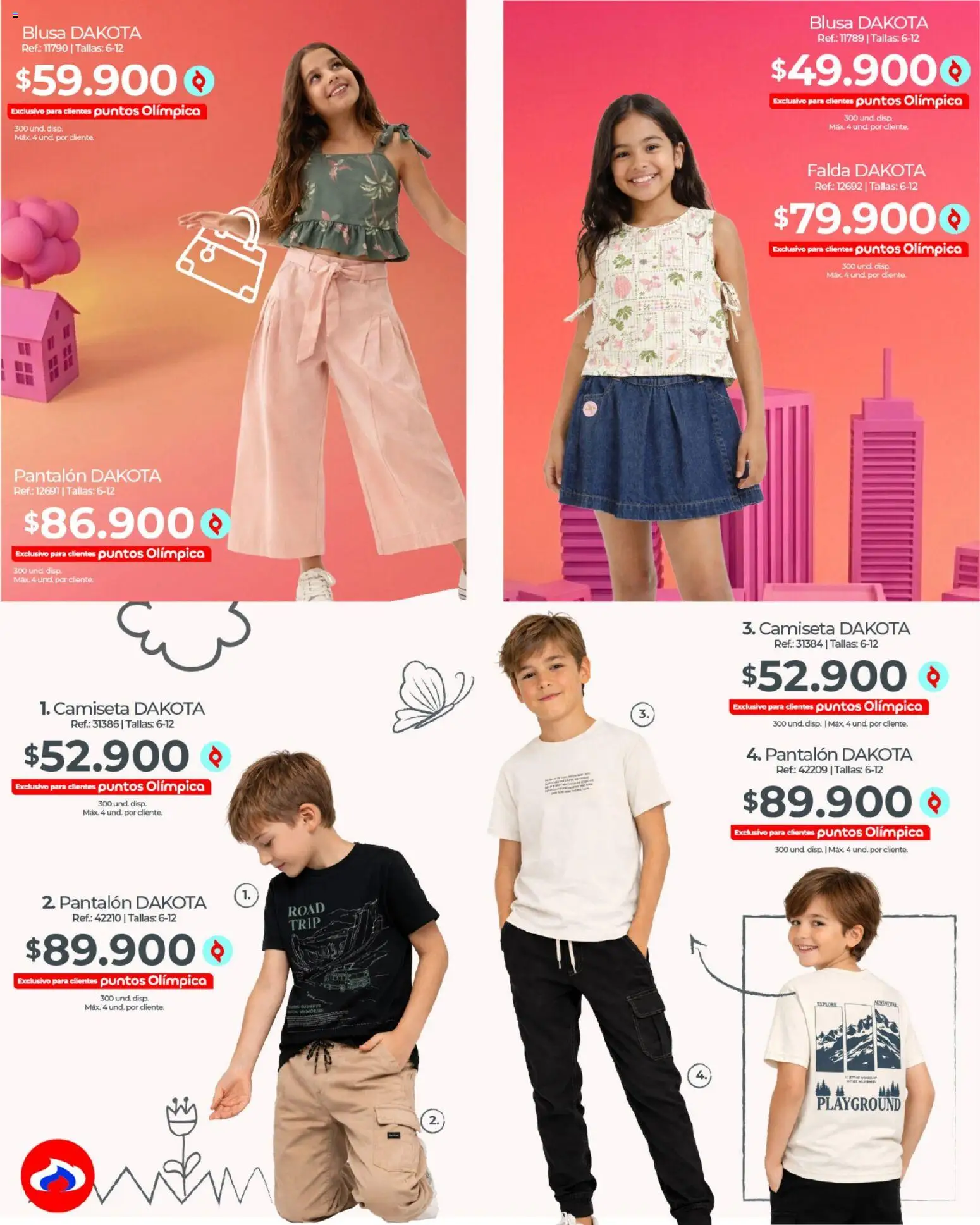 Olímpica revista - valida desde el 14.04.2026 | Página: 3 | Productos: Falda, Camiseta, Blusa