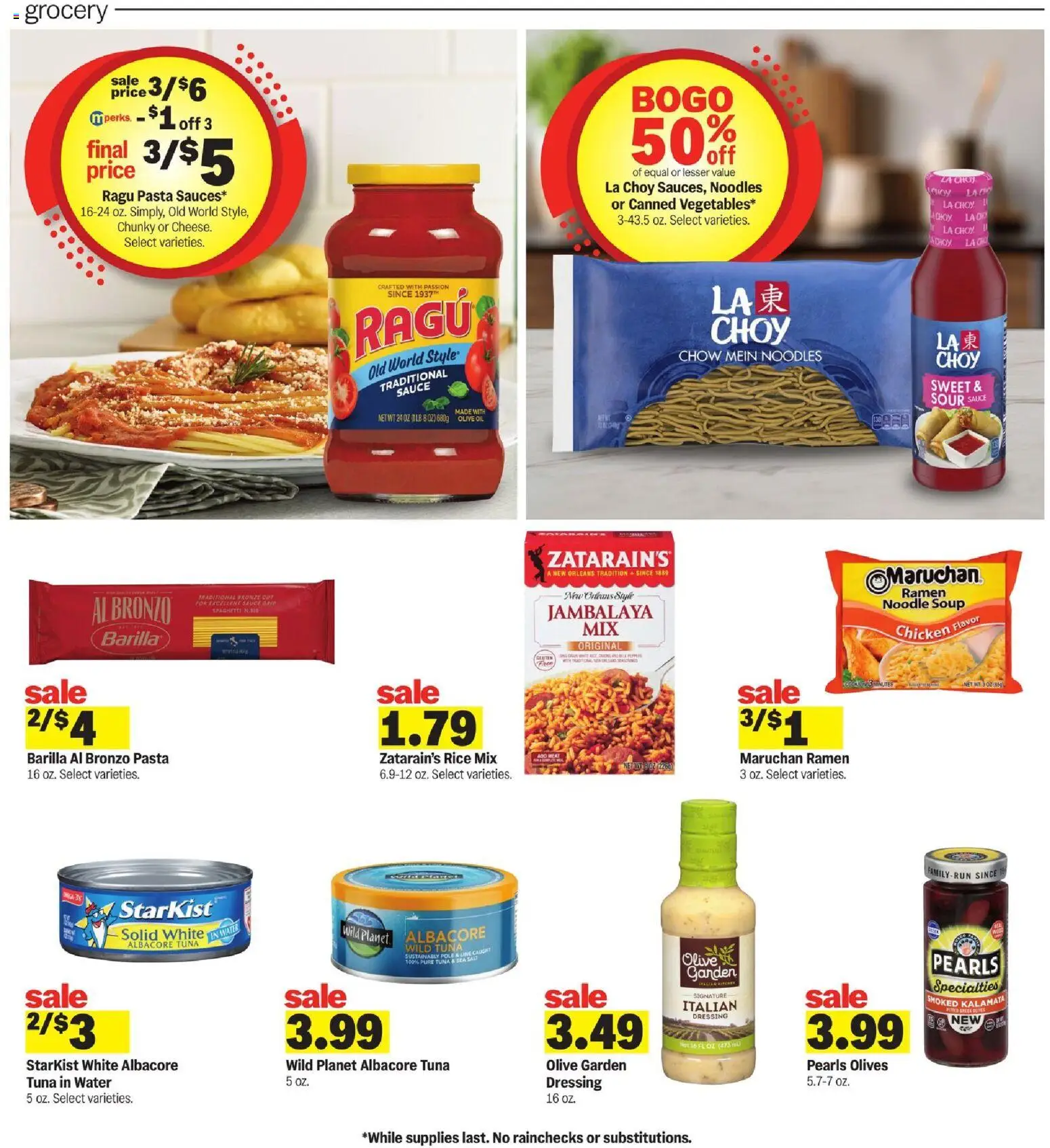 Meijer Weekly Ad - MI - valid from 11.02.2026 | Page: 9 | Products: Oil, Noodles, Pasta, Water