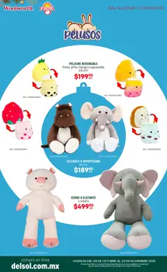 Vista previa de Del Sol y Woolworth - Catálogo Feliz NaviDar y Compartir , nuevo folleto de la tienda, válido en México a partir del 09.10.2025 | Página: 25 | Productos: Mango, Cerdo
