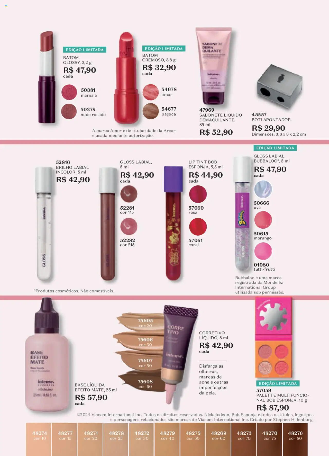 O Boticário Folheto - válido de 13.10.2025 | Página: 129 | Produtos: Batom, Sabonete, Paçoca, Sabonete líquido