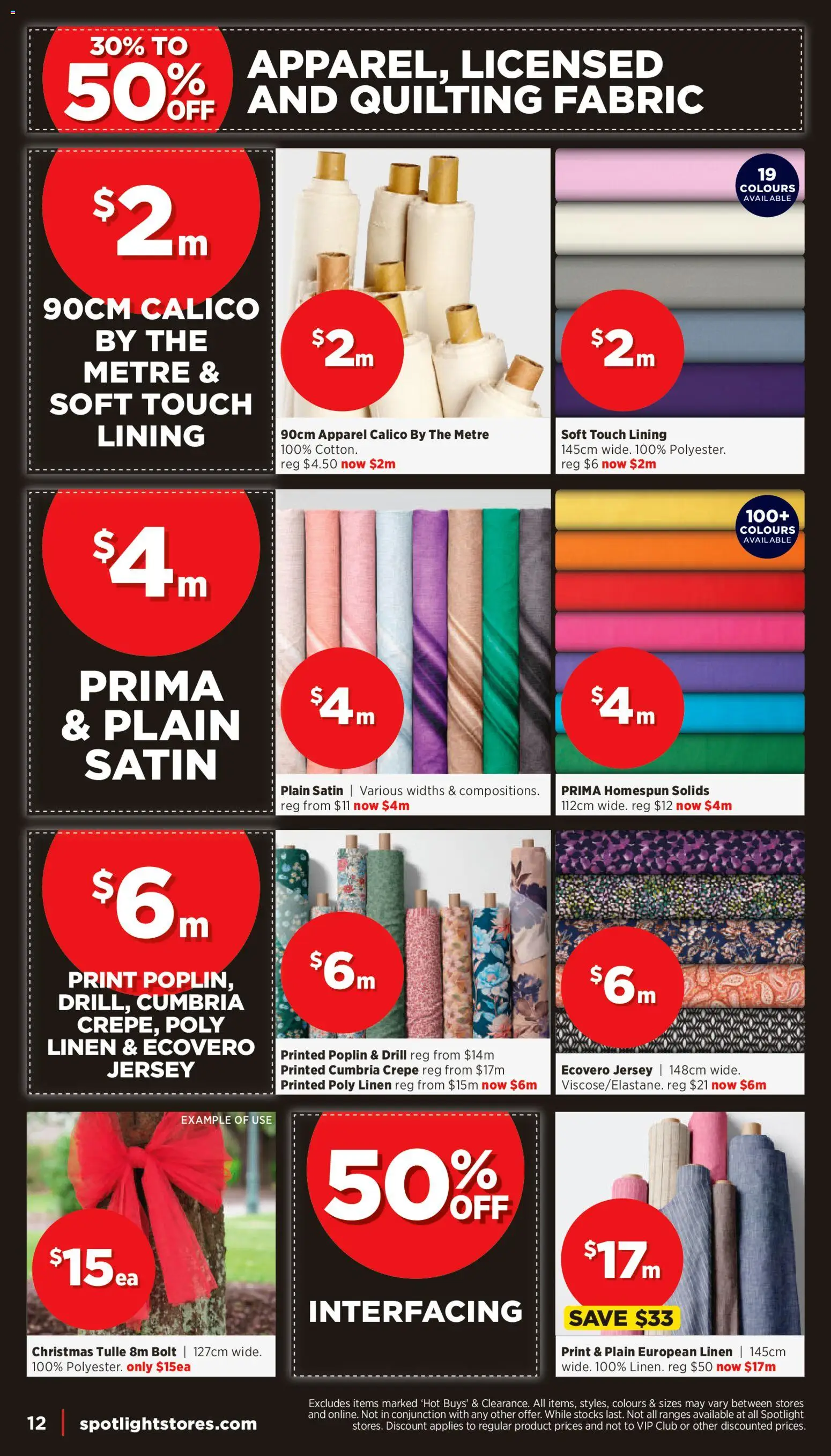 Spotlight catalogue - valid from 24.11.2025 | Page: 12 | Products: Linen, Jersey