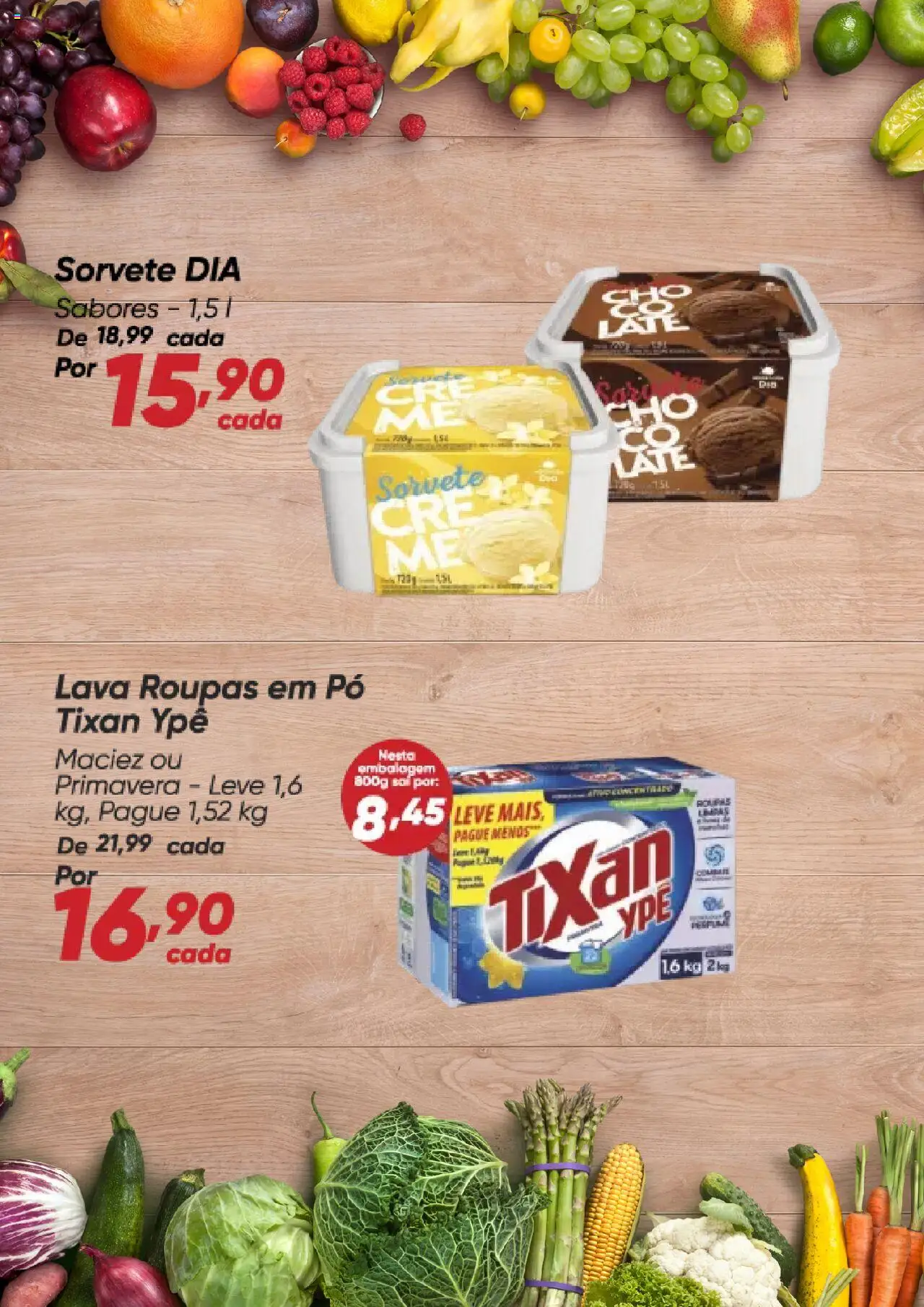 Dia Folheto - válido de 25.08.2025 | Página: 7 | Produtos: Pó, Roupas, Sorvete
