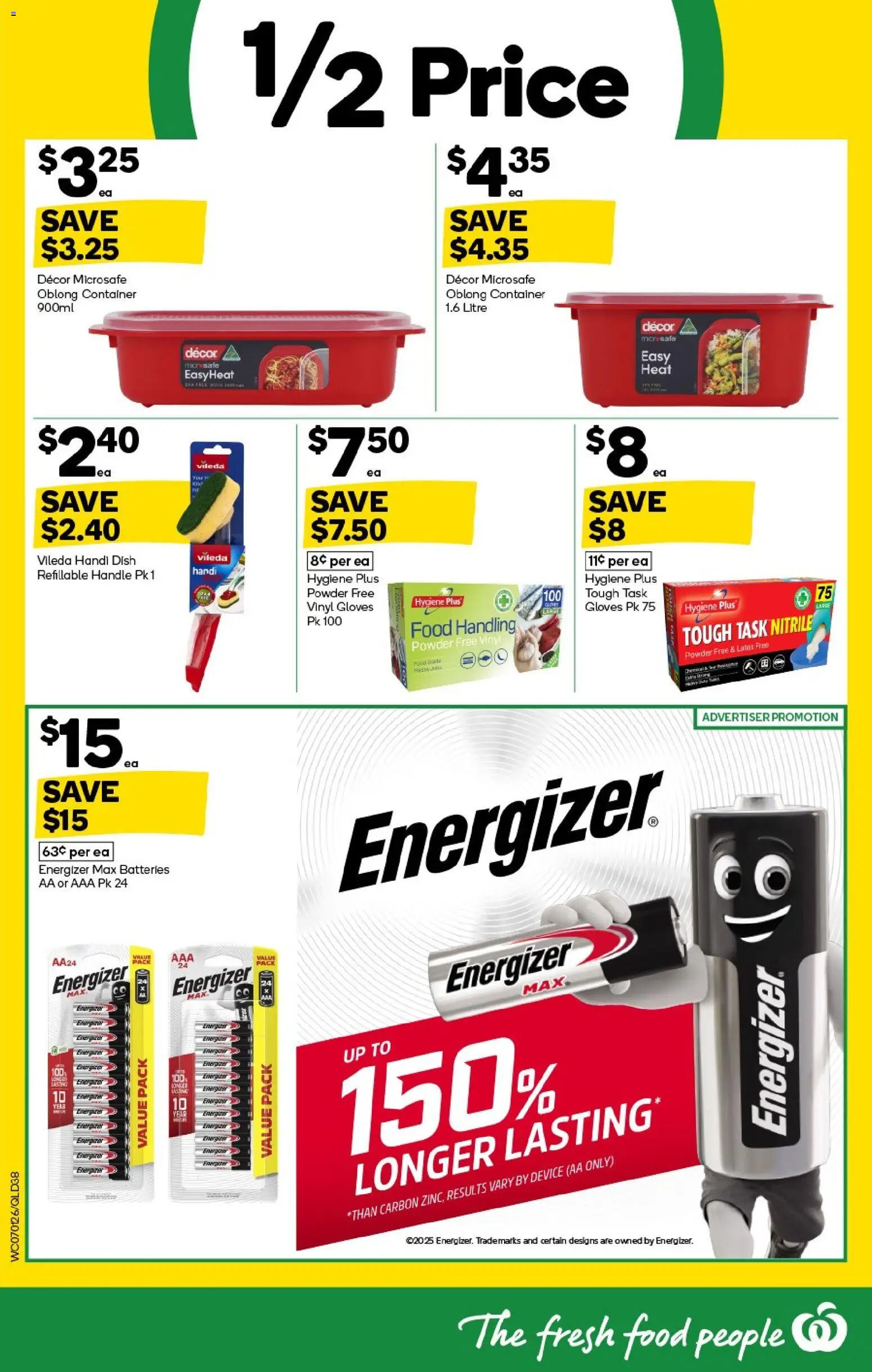 Woolworths catalogue - valid from 07.01.2026 | Page: 38 | Products: Decor, Powder, Gloves, Batteries