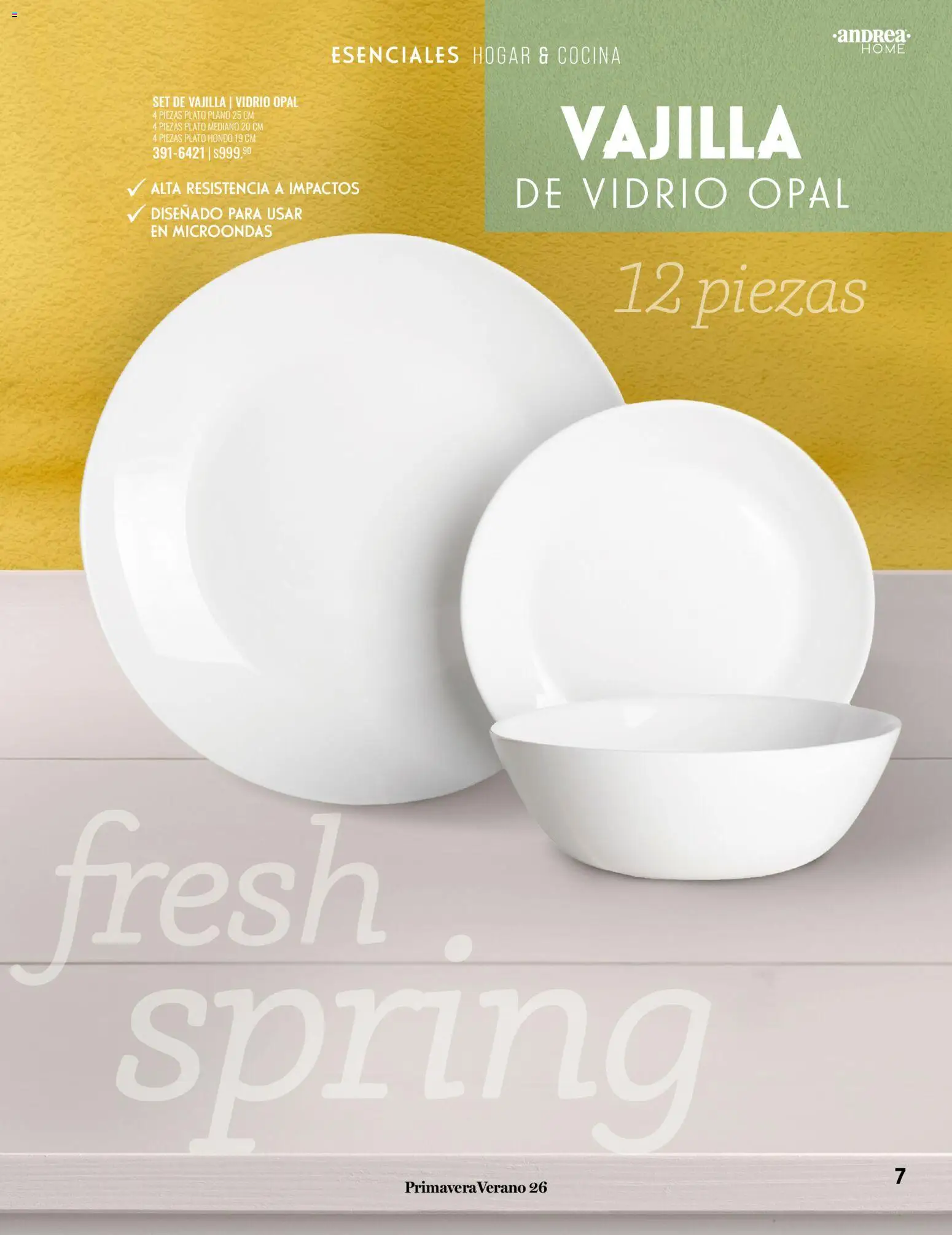 Nuevas ofertas de Andrea válidas en toda la República Mexicana desde el 25.01.2026. ¡Encuentra las mejores ofertas en Andrea catálogo Tu hogar esta primavera! | Página: 7