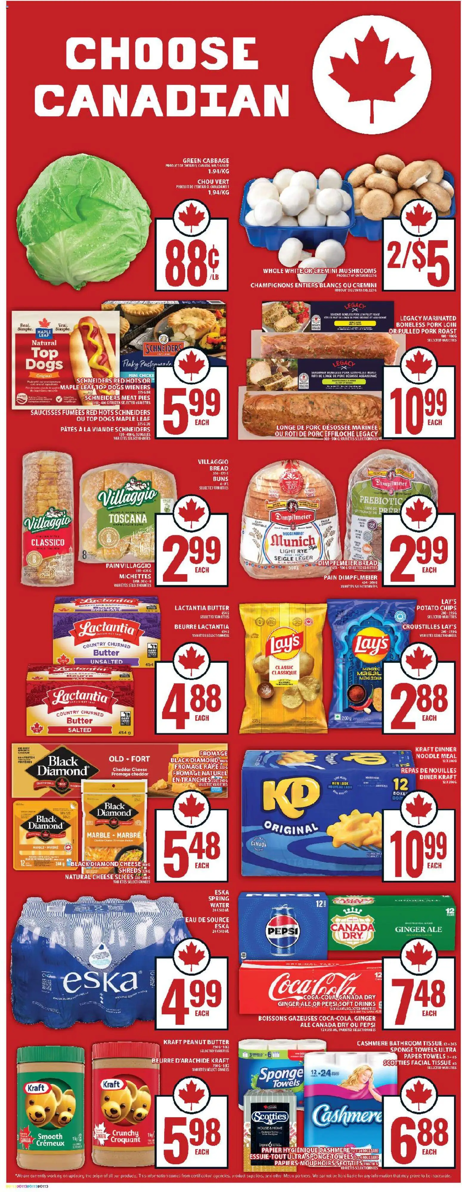Food Basics flyer valid from 23.04.2026 | Page: 5 | Products: Chips, Sponge, Butter, Cheese