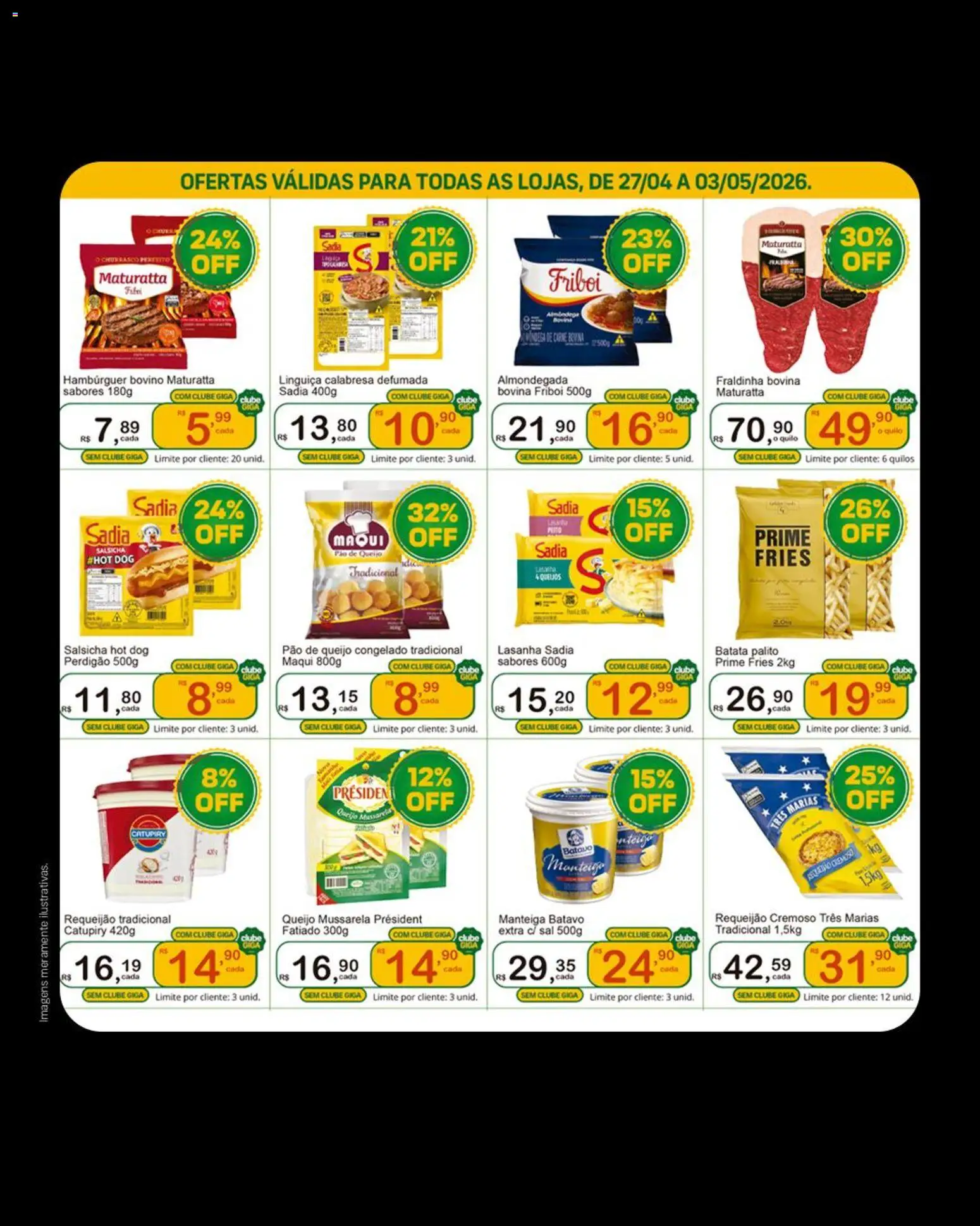 GIGA Atacado Folheto - válido de 27.04.2026 | Página: 2 | Produtos: Salsicha, Pão, Catupiry, Sal