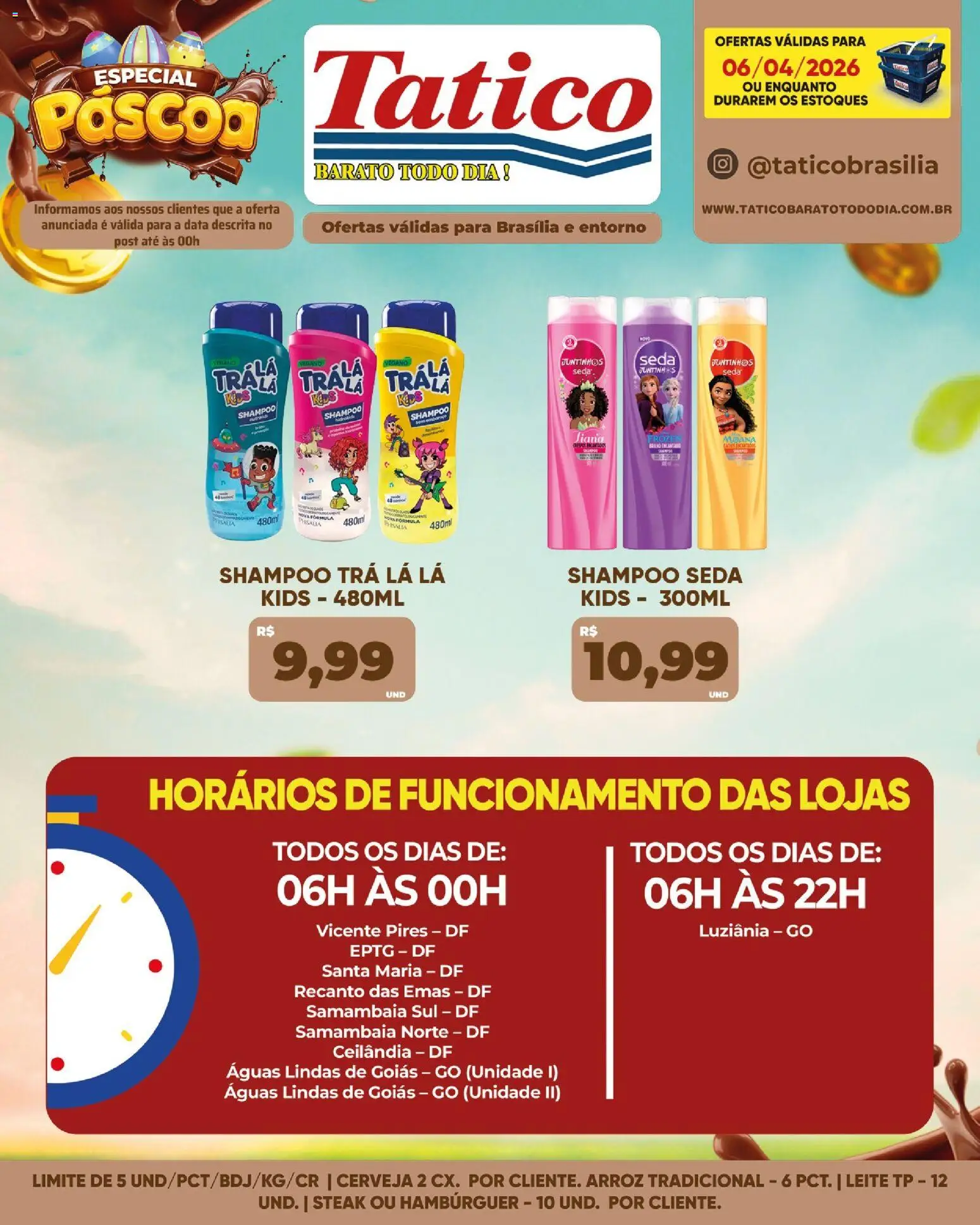 Tatico Folheto - válido de 07.04.2026 | Página: 47 | Produtos: Shampoo, Leite, Cerveja, Arroz