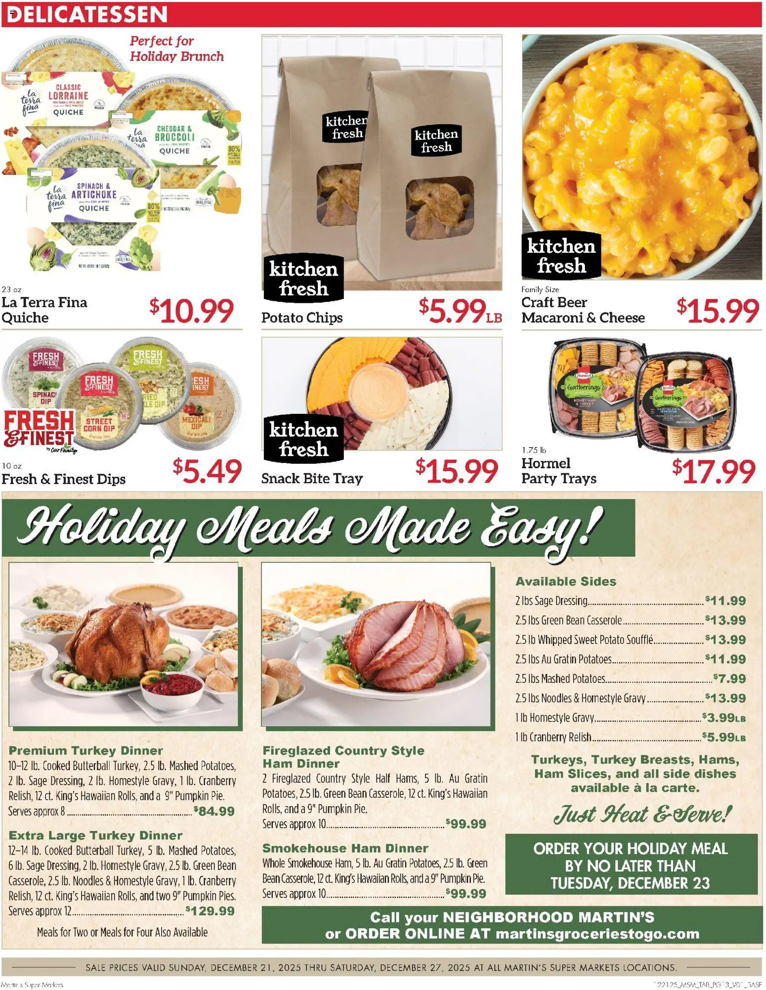 Martin’s Weekly Ad - valid from 21.12.2025 | Page: 17 | Products: Corn, Cheese, Ham, Chips