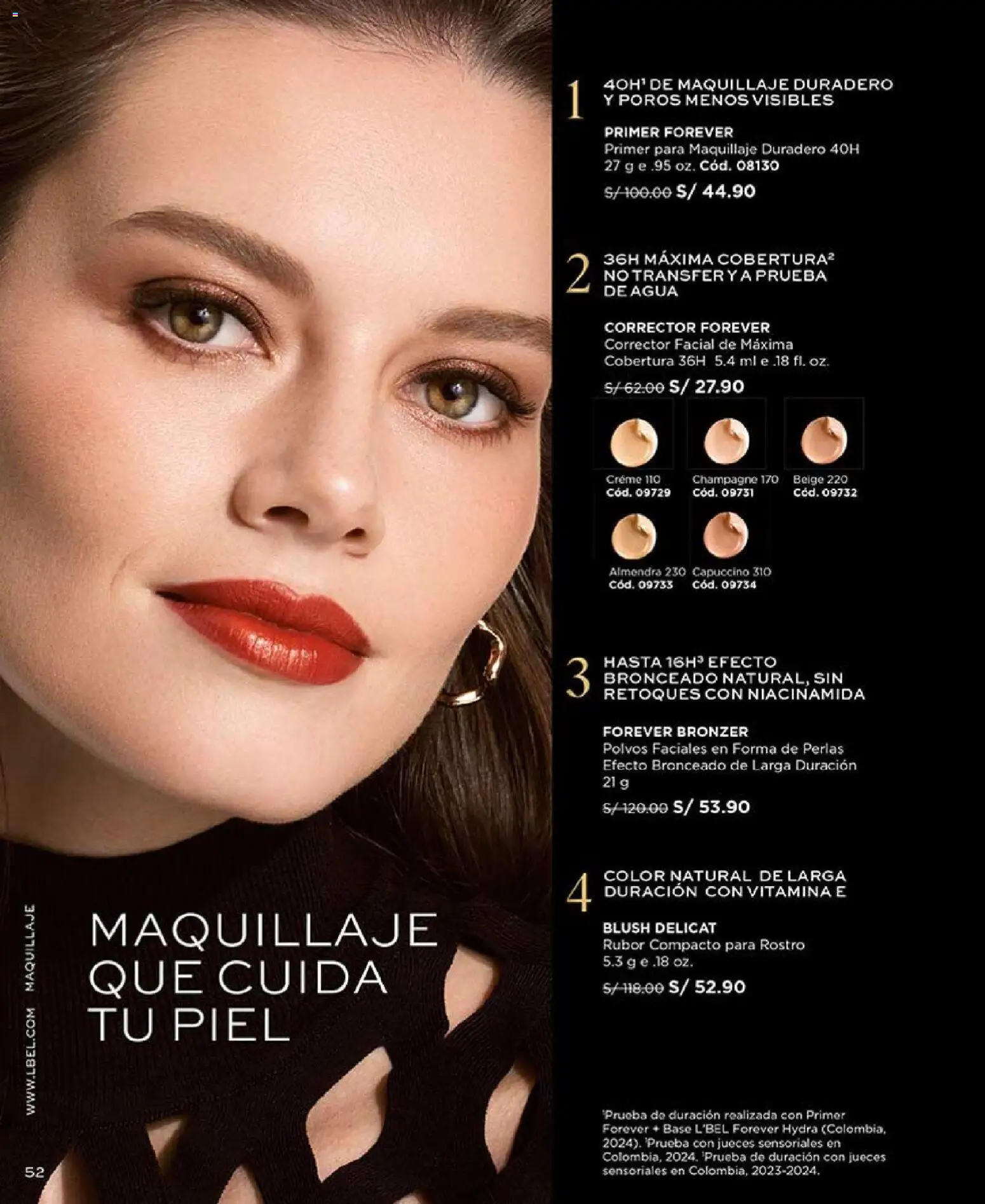 Catálogo L'Bel válido desde 14.11.2025 | Página: 52 | Productos: Maquillaje, Corrector, Rubor