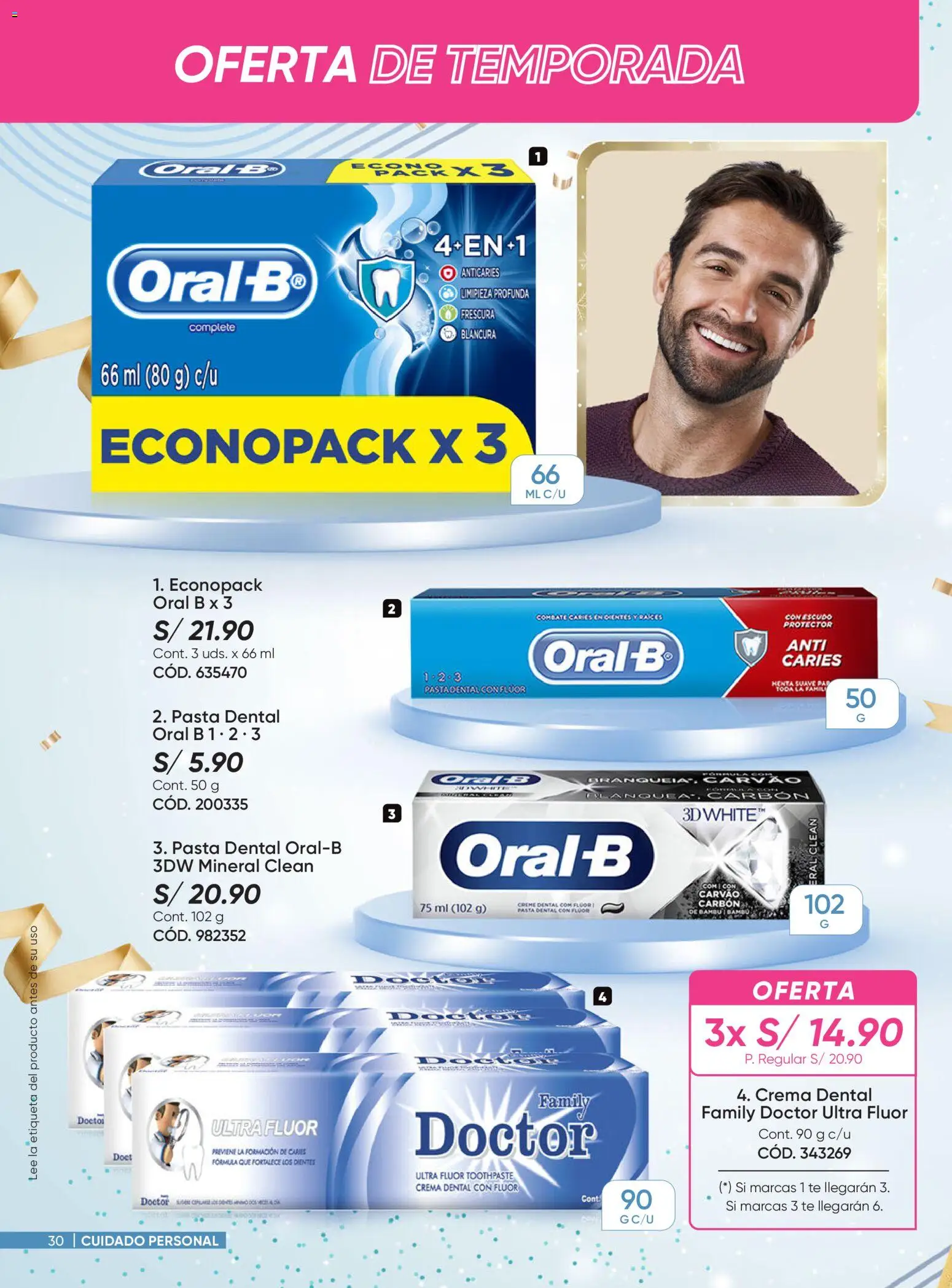 Catálogo Azzorti válido desde 03.11.2025 | Página: 30 | Productos: Pasta dental, Té, Pasta, Crema