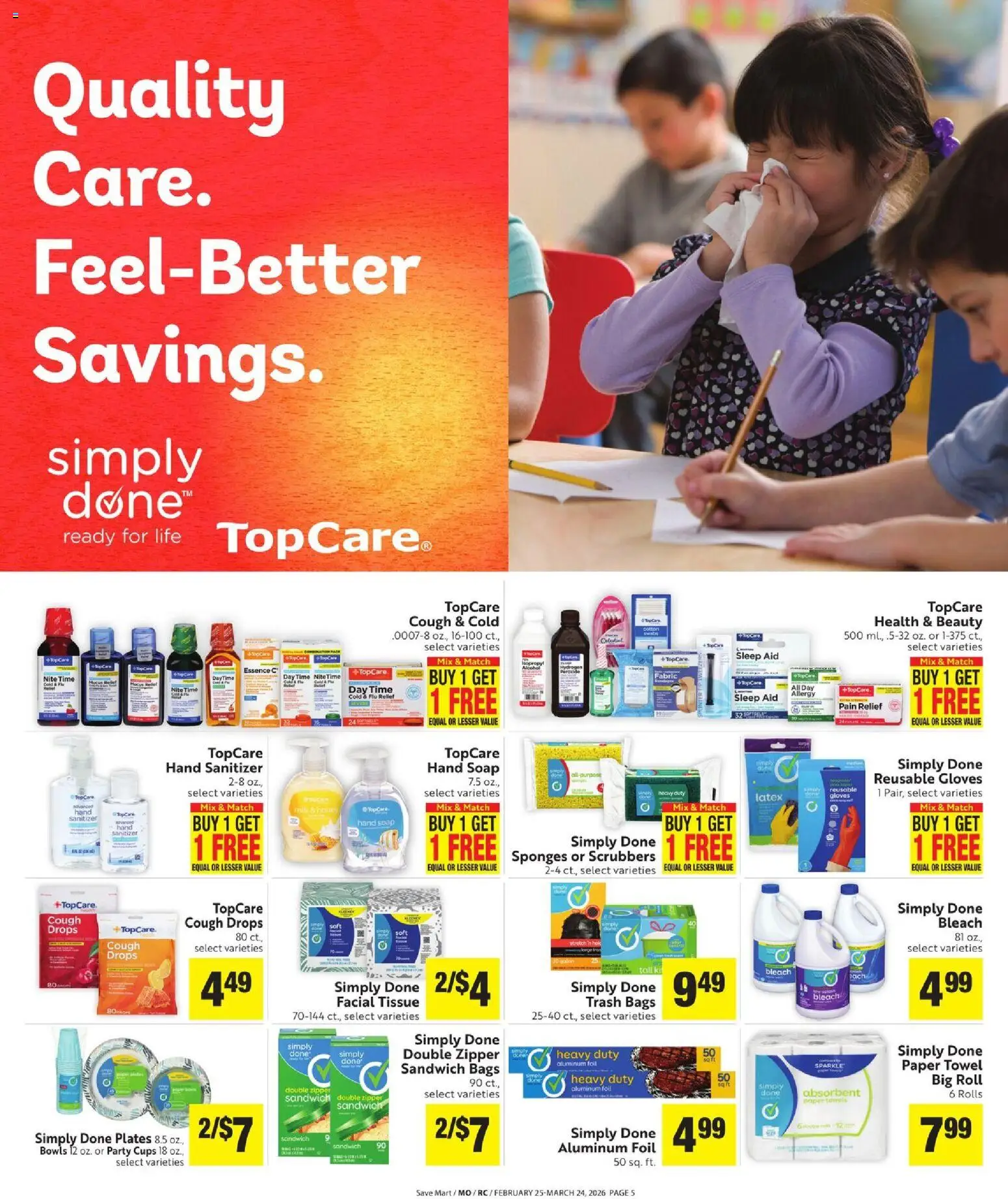 Save Mart More Deals Across the Store - valid from 25.02.2026 | Page: 6 | Products: Soap, Gloves