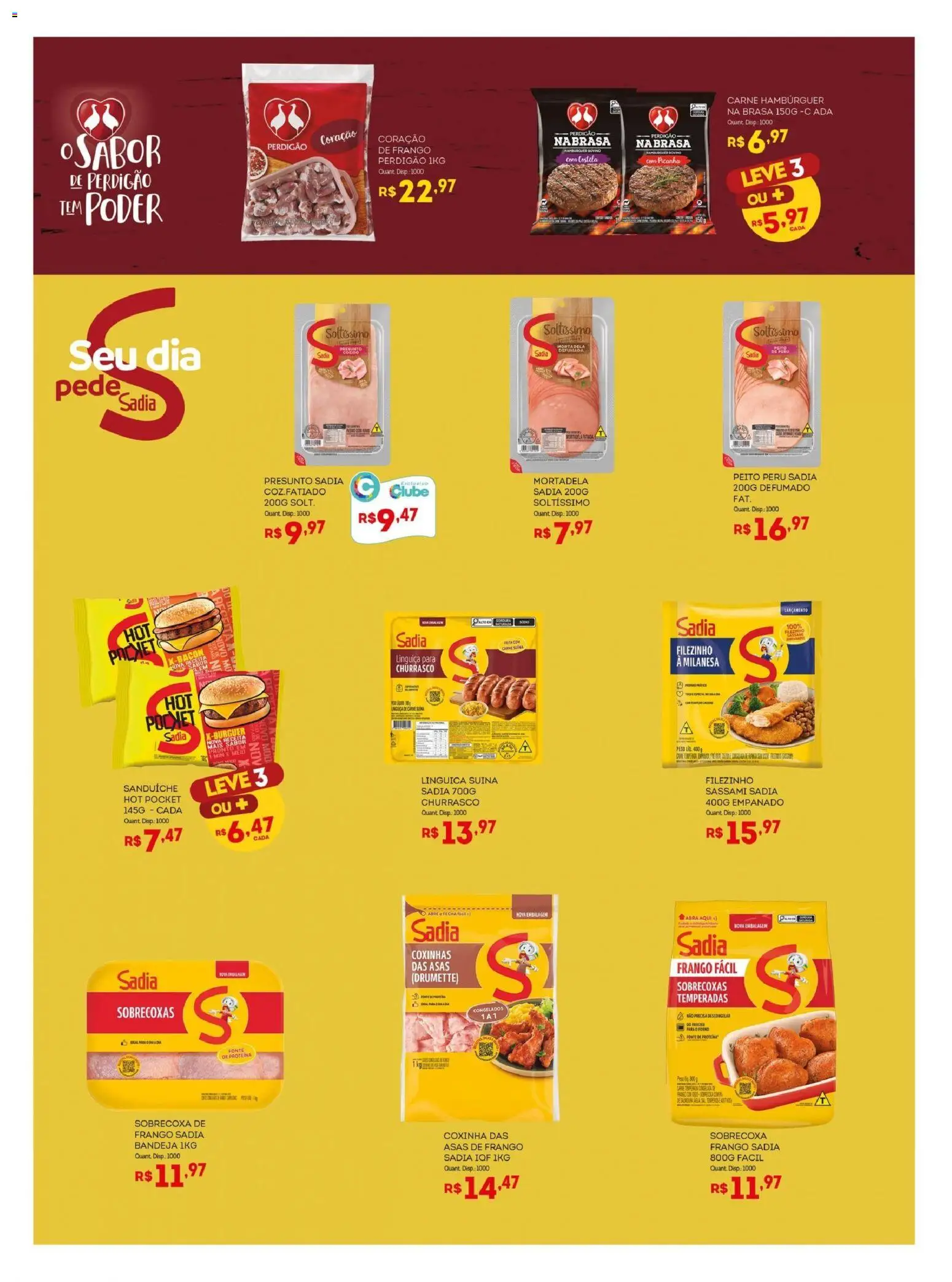 Bistek Supermercados Folheto - válido de 07.01.2026 | Página: 13 | Produtos: Picanha, Presunto, Mortadela, Carne
