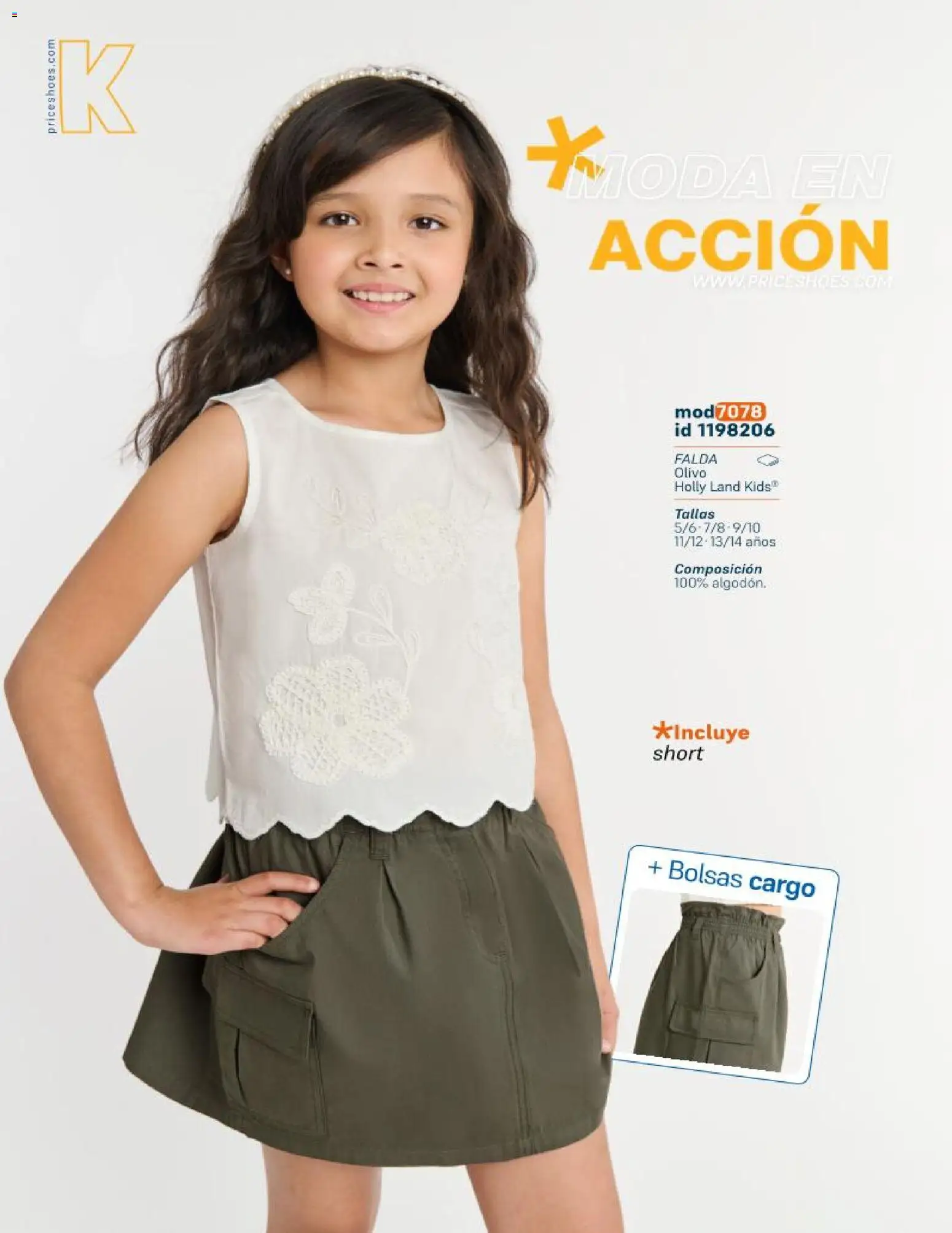 Nuevas ofertas de Price Shoes válidas en toda la República Mexicana desde el 21.10.2025. ¡Encuentra las mejores ofertas en Price Shoes catálogo KIids Oto-Inv 2025! | Página: 24 | Productos: Falda, Short