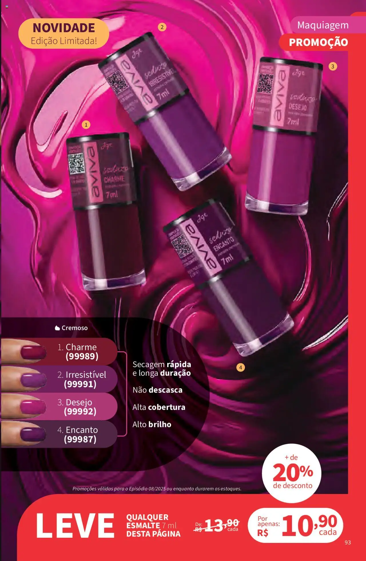Jequiti Folheto - válido de 02.06.2025 | Página: 93 | Produtos: Maquiagem
