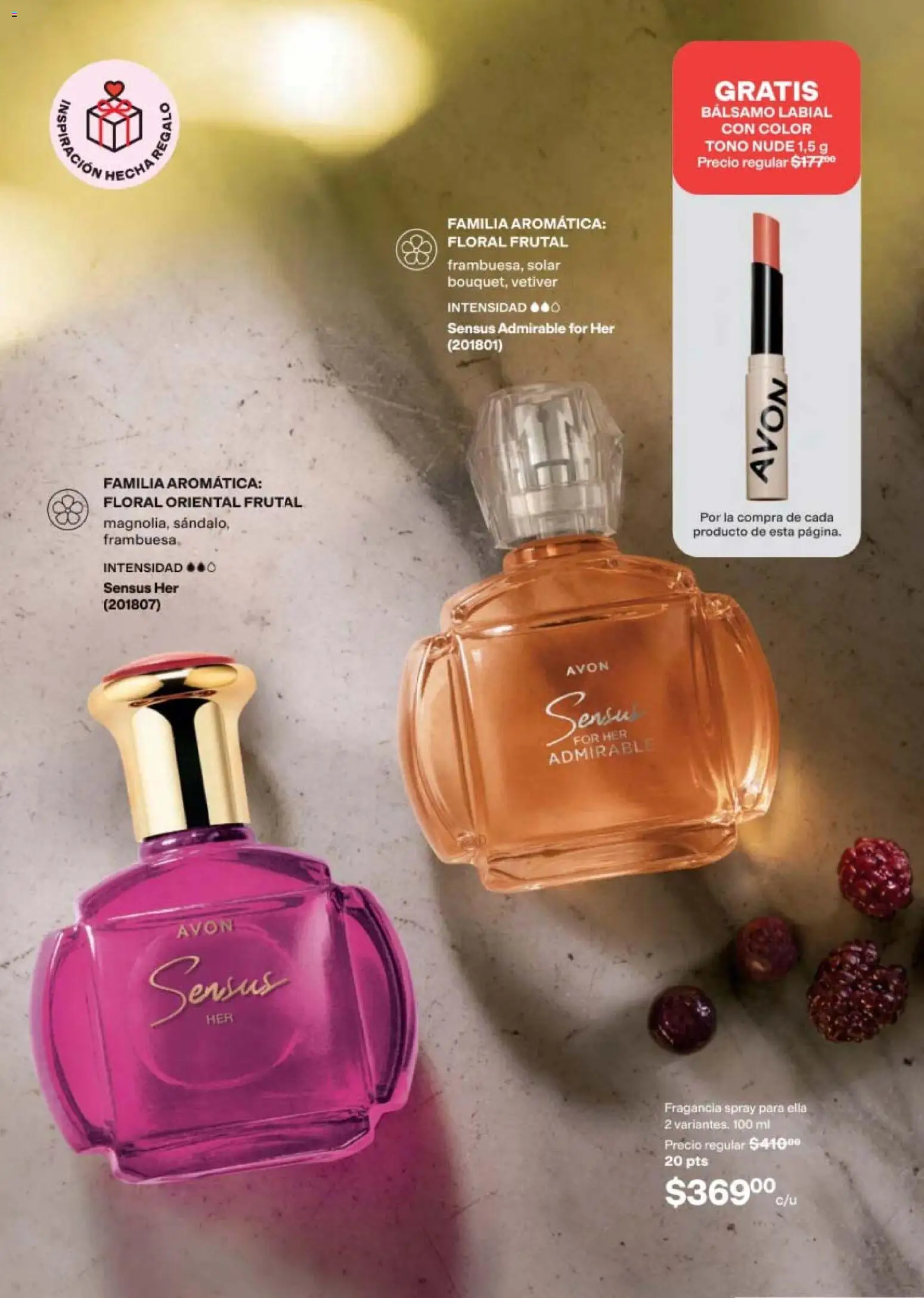 Nuevas ofertas de AVON válidas en toda la República Mexicana desde el 24.04.2026. ¡Encuentra las mejores ofertas en AVON campaña 7 2026! | Página: 69 | Productos: Bálsamo, Perfume, Fragancia