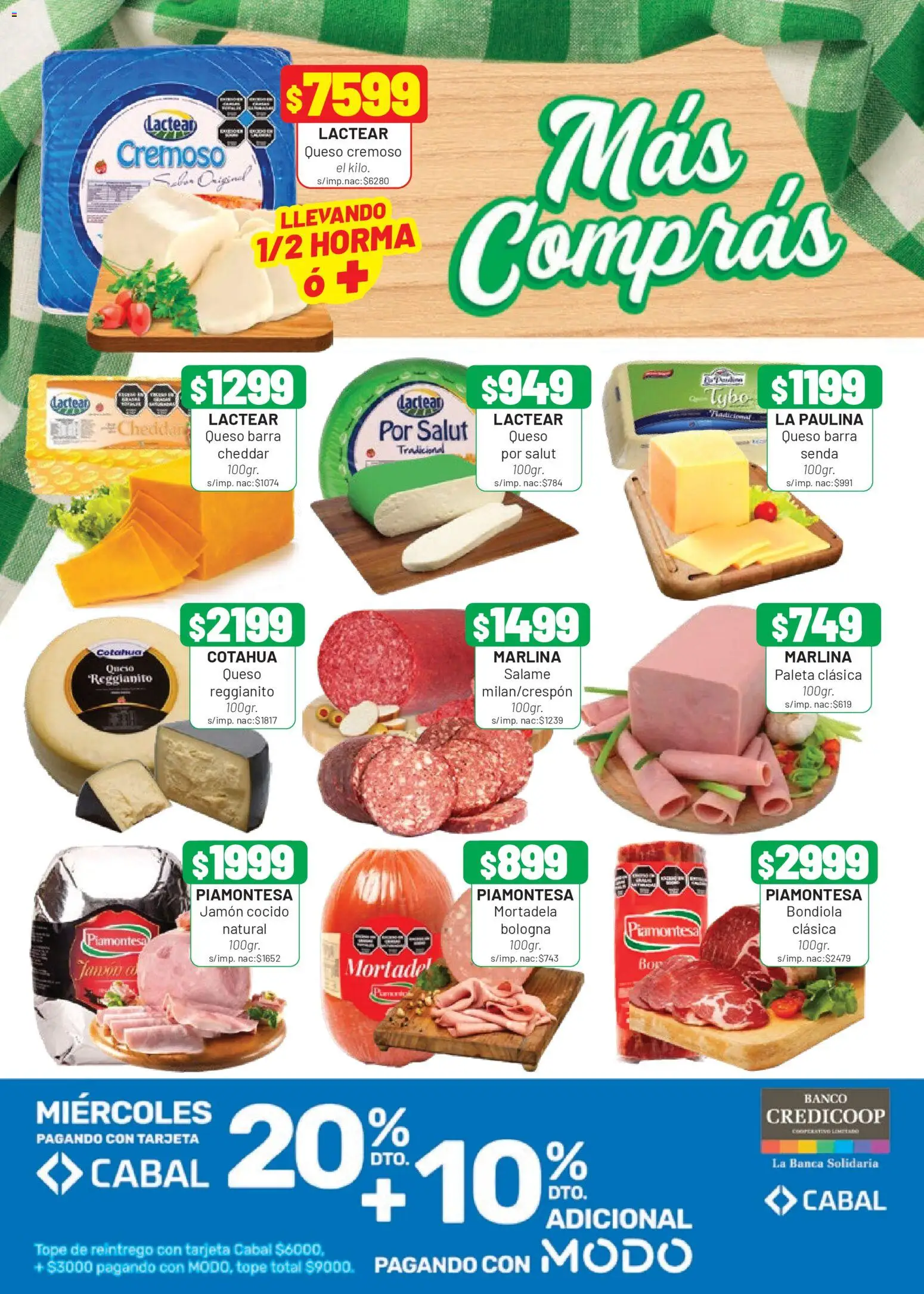 Almacor catálogo │ válido desde el 09.04.2026 | Página: 4 | Productos: Jamón cocido, Paleta, Queso, Salame