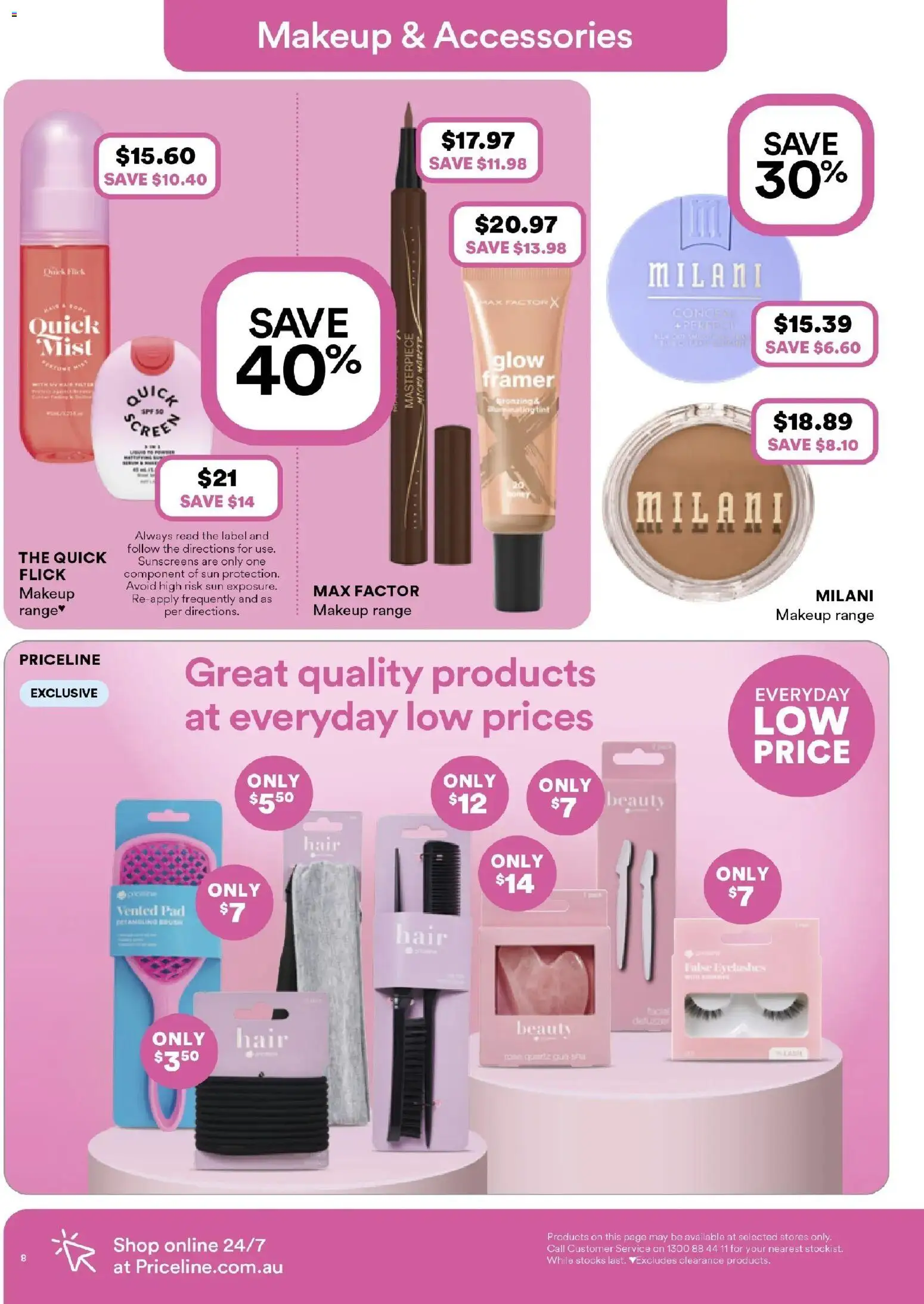 Priceline Pharmacy catalogue - valid from 18.02.2026 | Page: 8 | Products: Makeup, Accessories
