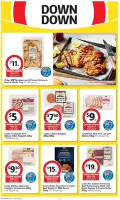 Preview of Coles Catalogue NSW - valid from 05.11.2025 | Page: 15 | Products: Chicken, Steak, Pepper, Garlic