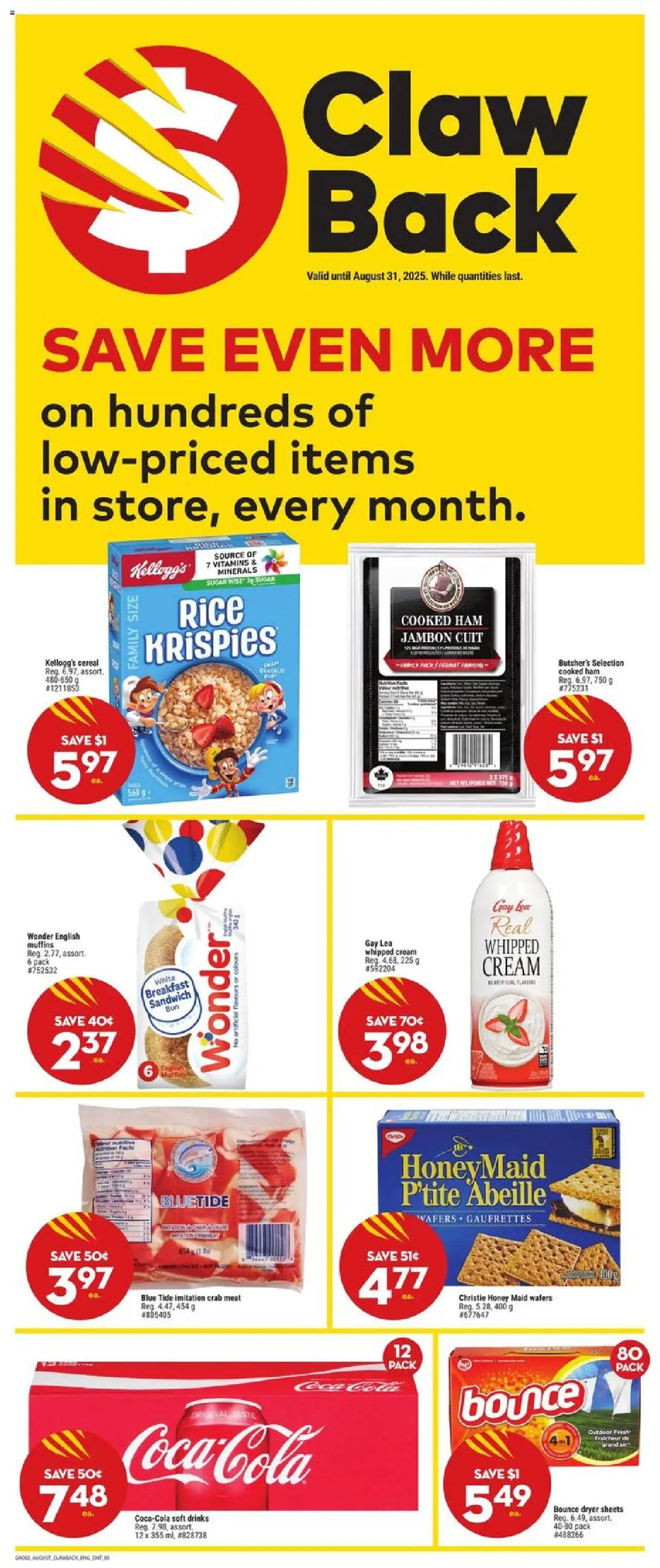 Giant Tiger flyer valid from 13.08.2025 | Page: 7 | Products: Rice, Cream, Dryer, Ham