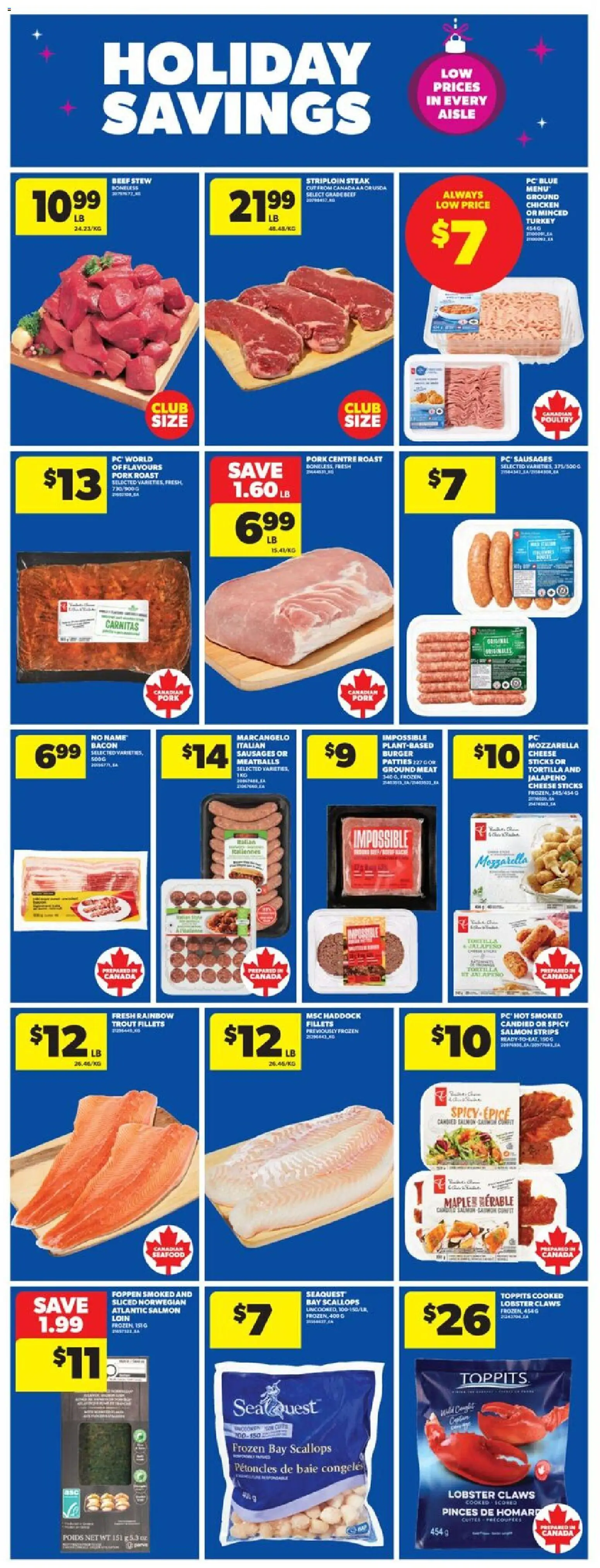 Real Canadian Superstore flyer valid from 11.12.2025 | Page: 15 | Products: PC, Cheese, Chicken, Pork