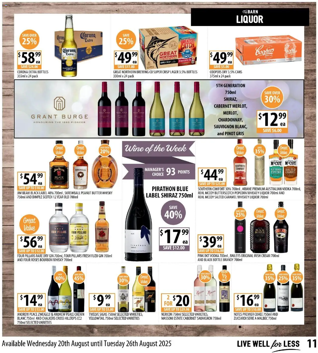 Supabarn catalogue - valid from 20.08.2025 | Page: 11 | Products: Gin, Cream, Popcorn, Vodka