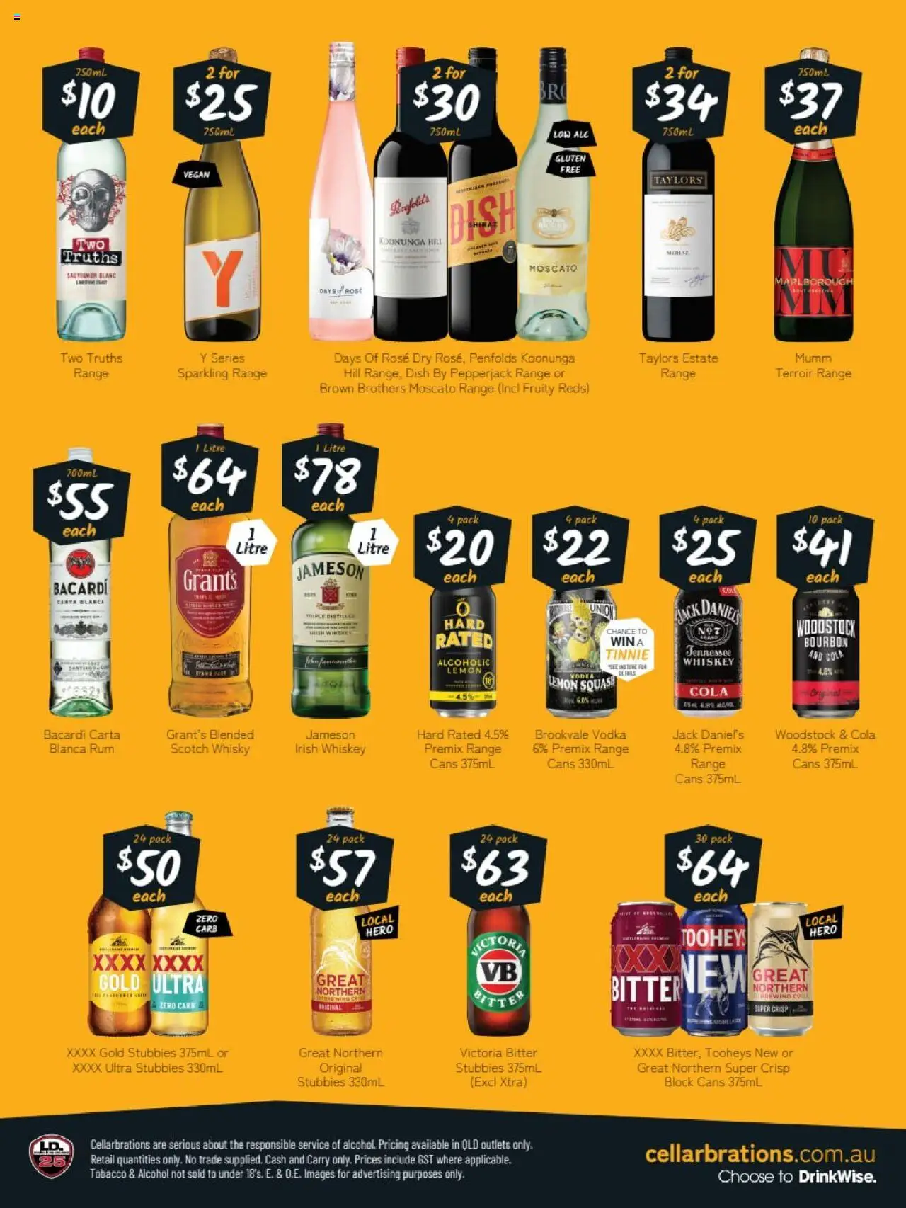 Cellarbrations catalogue - valid from 08.09.2025 | Page: 2 | Products: Bourbon, Vodka, Rum, Lemon