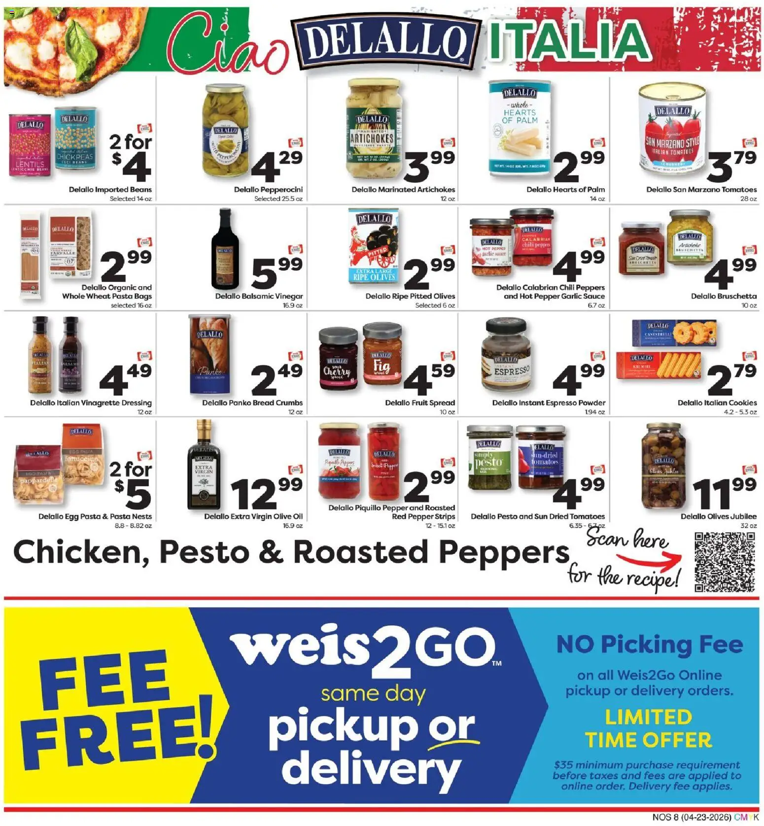 Weis Weis Natural & Living - valid from 23.04.2026 | Page: 8 | Products: Chickpeas, Peppers, Sauce, Pepper