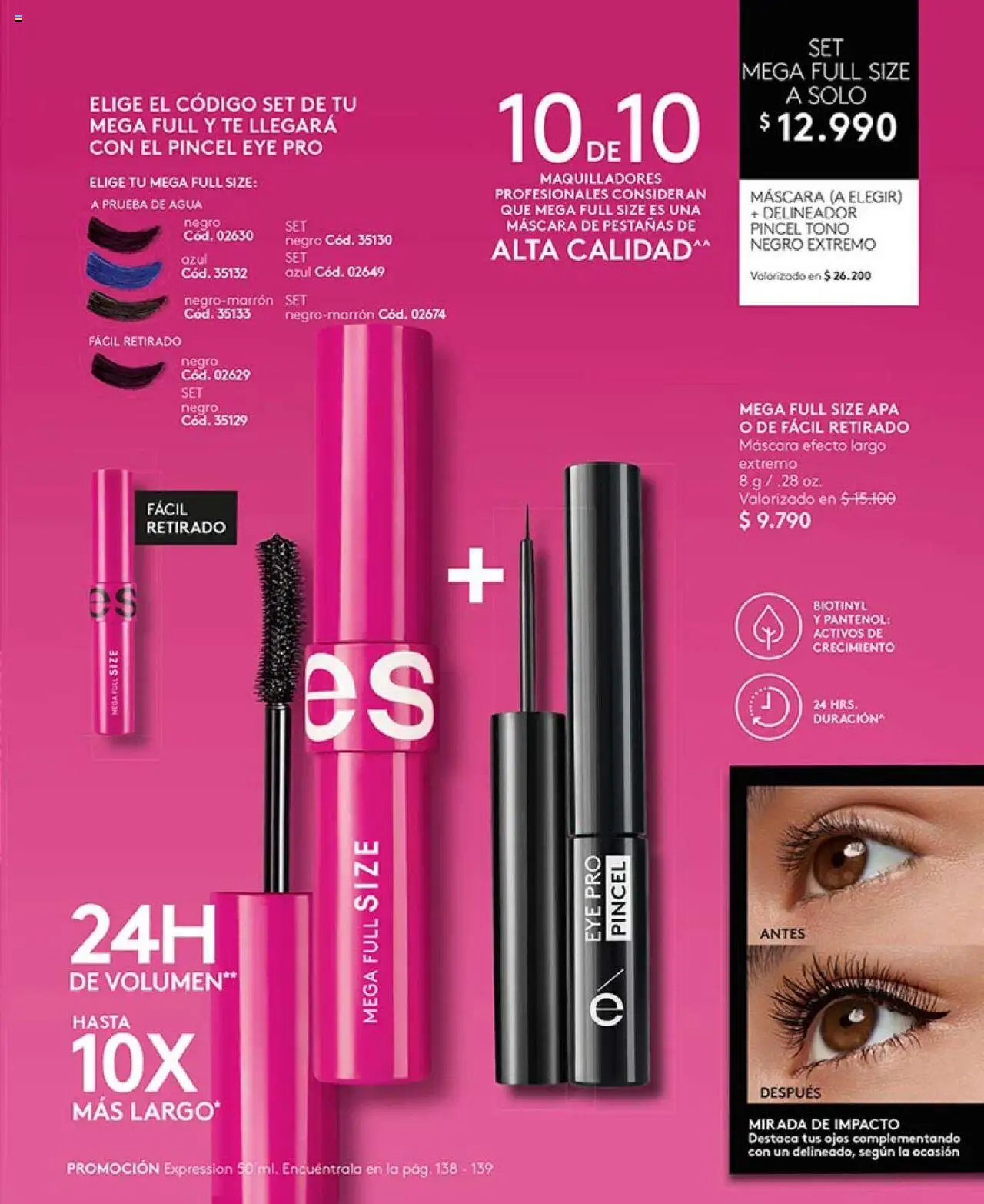 Catálogo Ésika Campaña 17 │ válido desde el 14.10.2025 | Página: 57 | Productos: Agua, Delineador, Té, Pincel