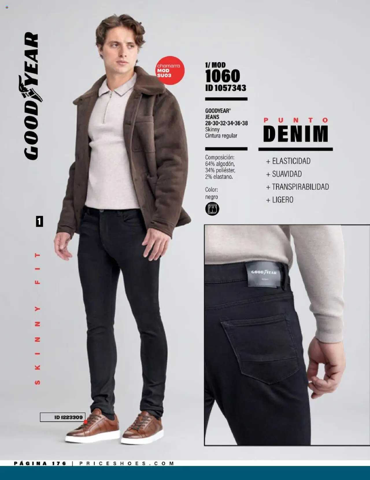 Nuevas ofertas de Price Shoes válidas en toda la República Mexicana desde el 05.08.2025. ¡Encuentra las mejores ofertas en Price Shoes - Catálogo Jeans ! | Página: 176 | Productos: Chamarra