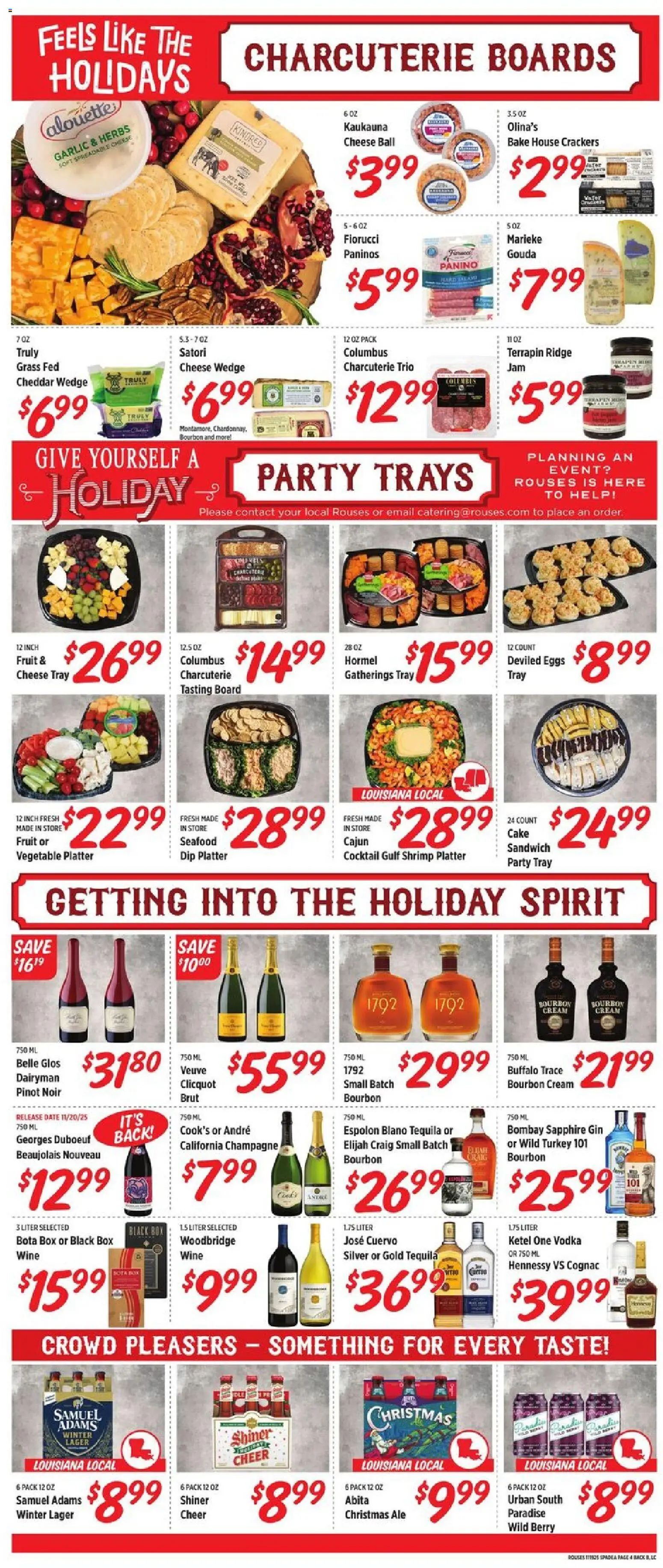 Rouses Weekly Ad - LA - valid from 19.11.2025 | Page: 9 | Products: Gin, Seafood, Garlic, Date
