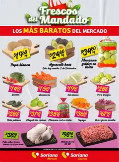 Vista previa de Soriana - Frescos del Mandado Mercado: Saltillo y Torreón, nuevo folleto de la tienda, válido en México a partir del 02.12.2025