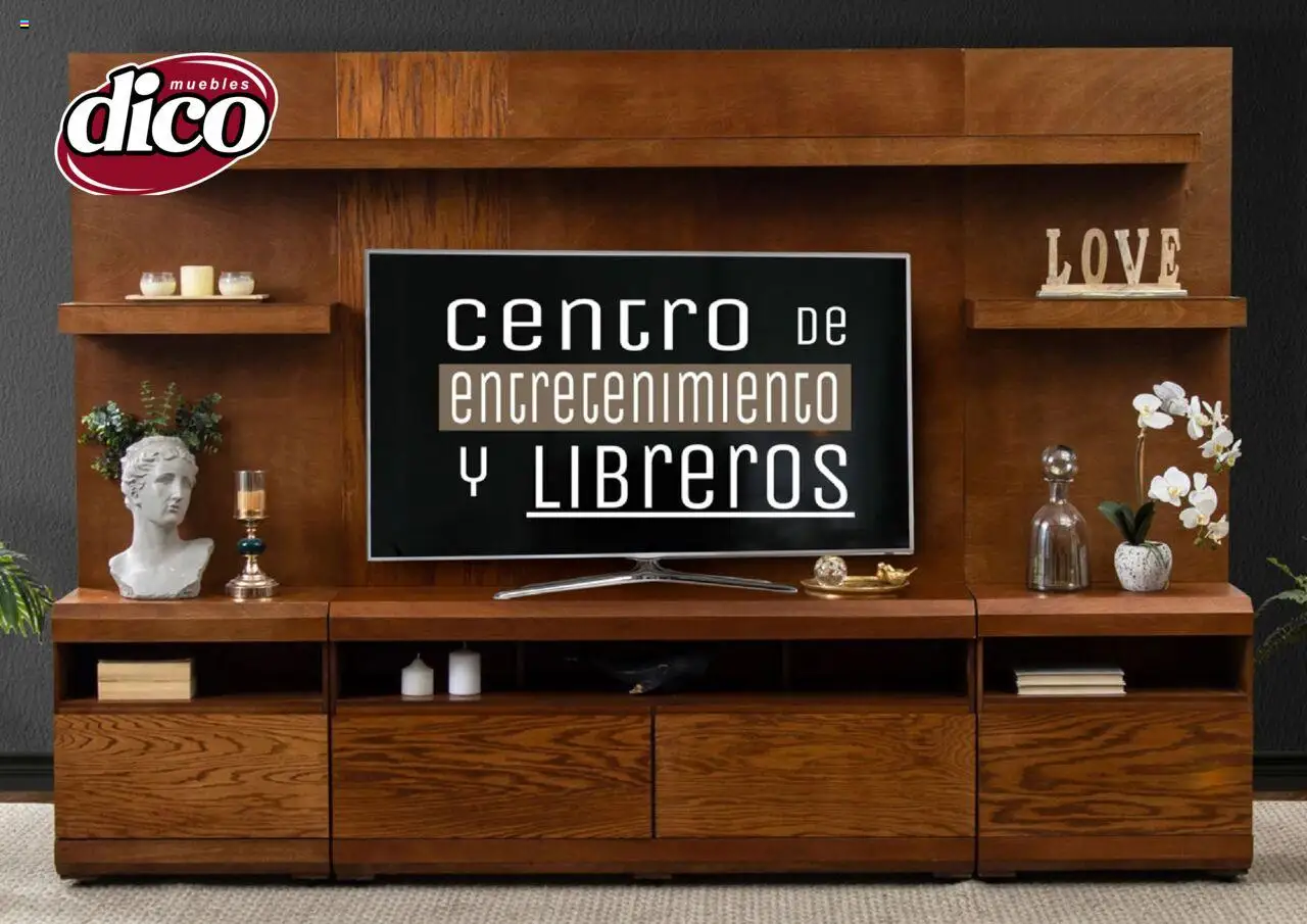 Nuevas ofertas de Muebles Dico válidas en toda la República Mexicana desde el 12.02.2025. ¡Encuentra las mejores ofertas en Muebles Dico catálogo Centros de Entretenimiento! | Página: 1