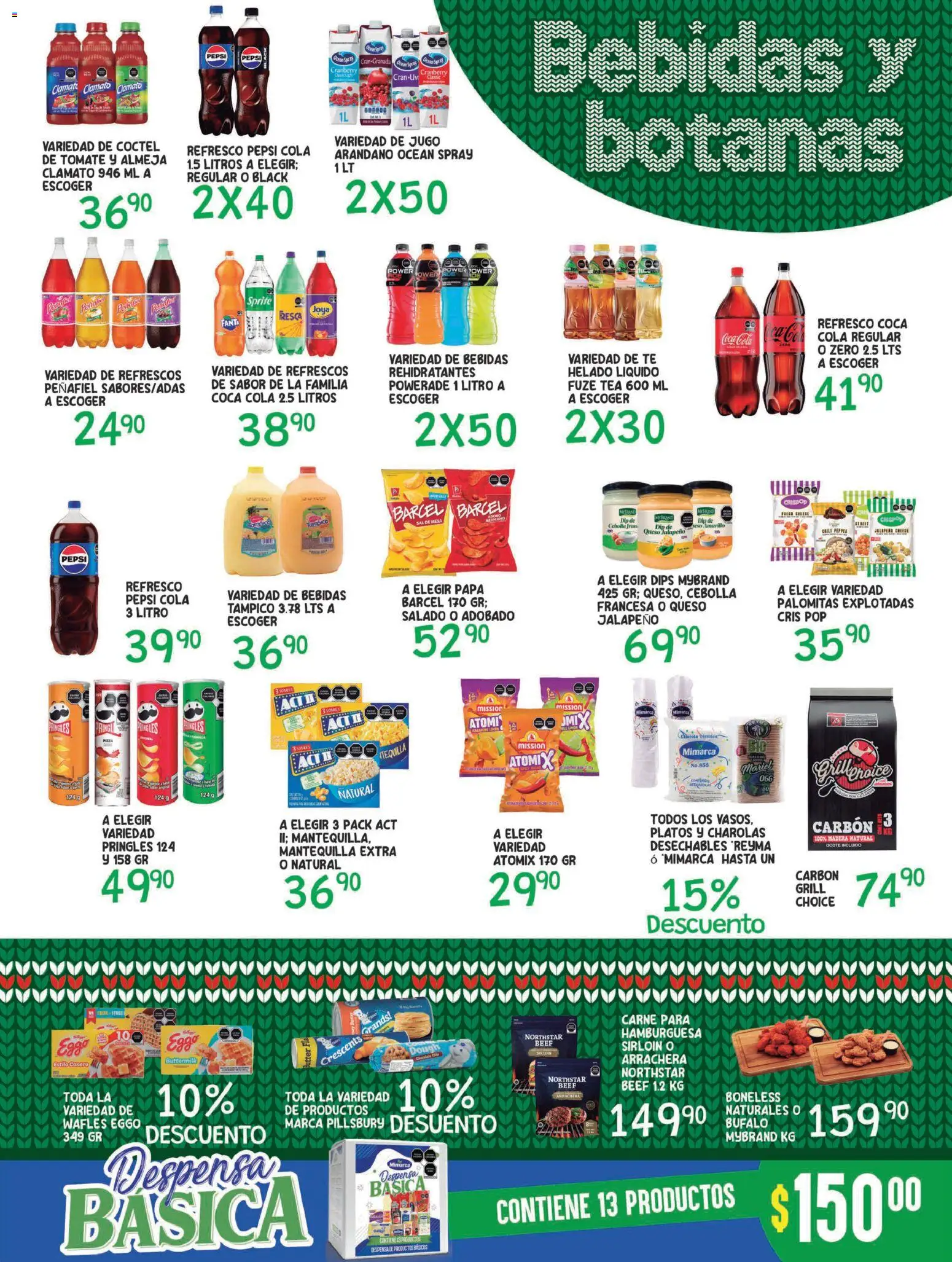 Nuevas ofertas de Alsuper válidas en toda la República Mexicana desde el 16.12.2025. ¡Encuentra las mejores ofertas en Alsuper folleto Chihuahua Capital! | Página: 3 | Productos: Sal, Tomate, Pizza, Té