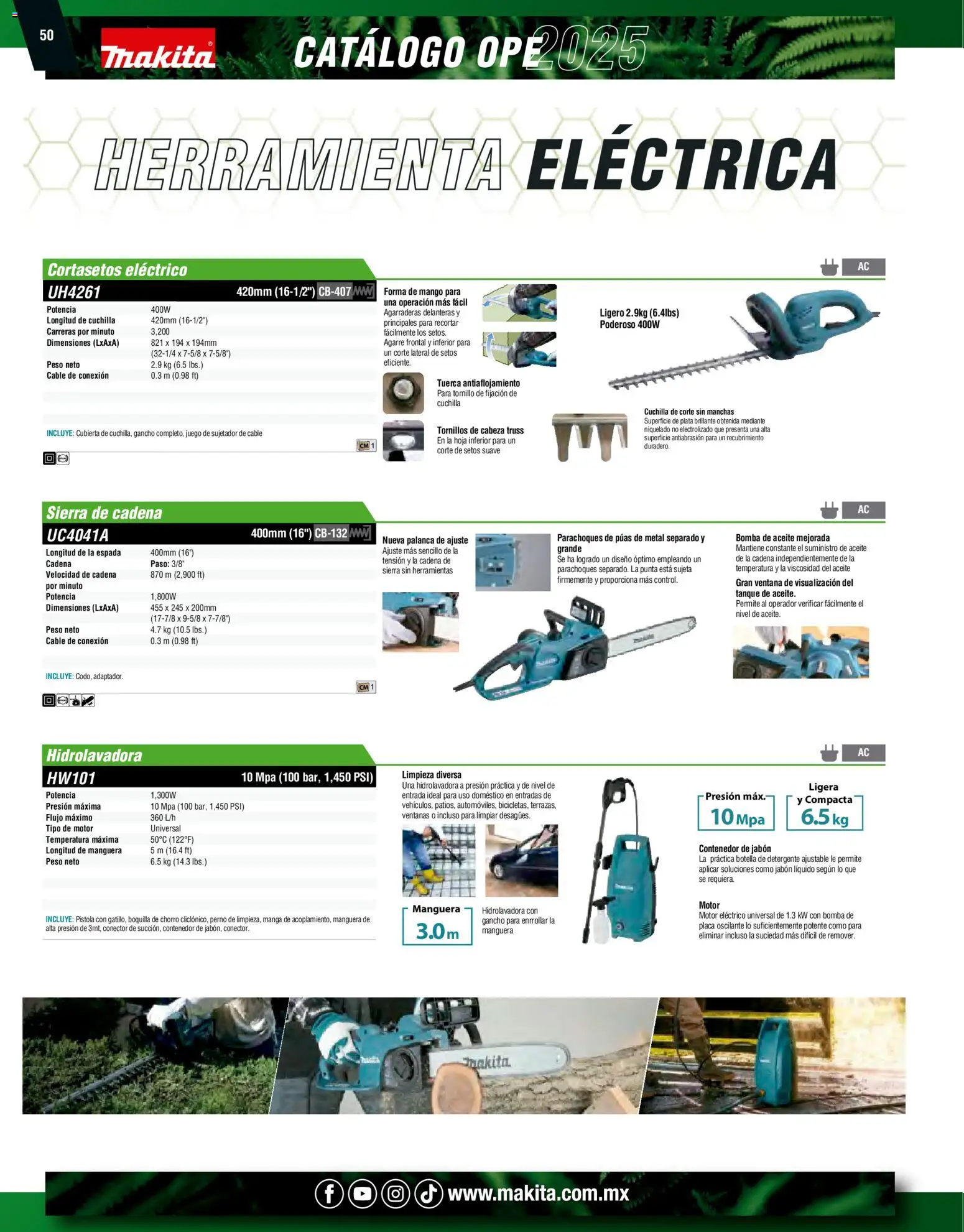 Nuevas ofertas de Makita válidas en toda la República Mexicana desde el 07.10.2024. ¡Encuentra las mejores ofertas en Makita catálogo Ope! | Página: 50