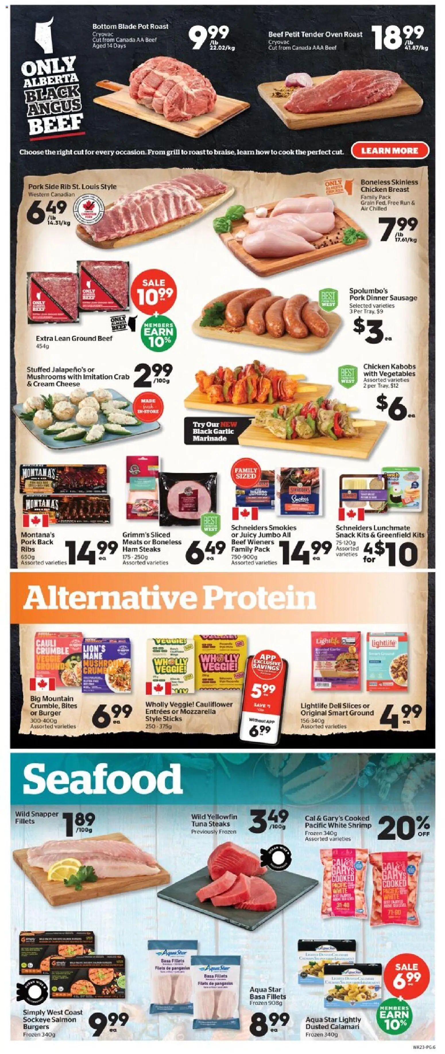 Calgary Co-op flyer valid from 09.04.2026 | Page: 6 | Products: Beef, Grill, Ham, Chicken
