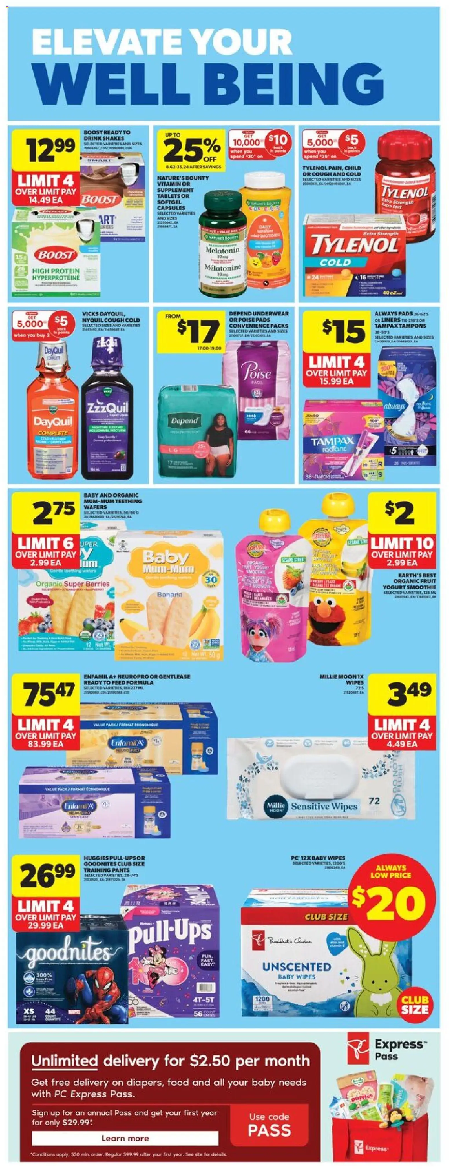 Real Canadian Superstore flyer valid from 04.12.2025 | Page: 25 | Products: PC, Yogurt, Pants, Underwear