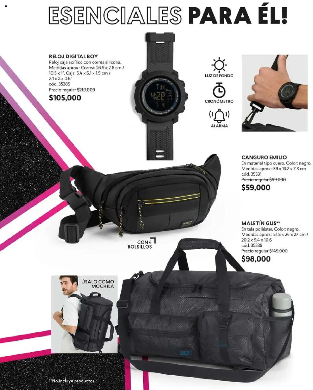 CyZone revista - valida desde el 16.06.2025 | Página: 68 | Productos: Mochila, Reloj, Maletin, Caja