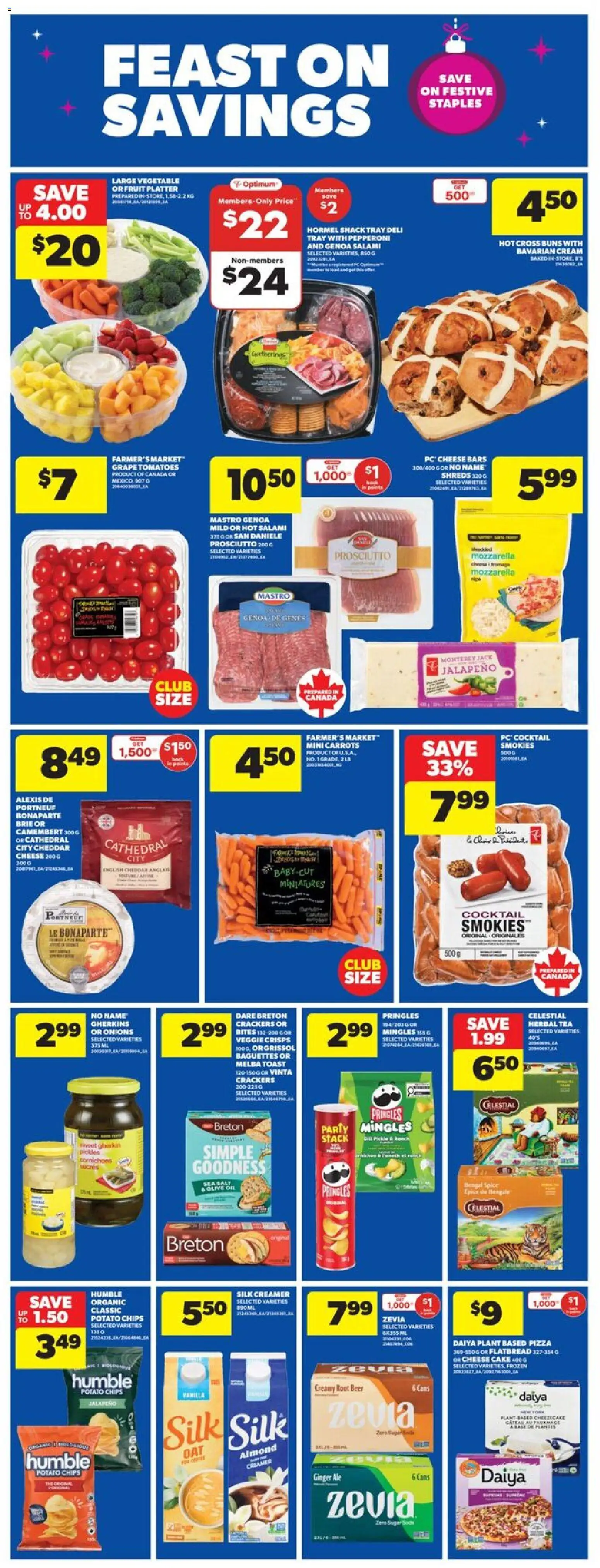 Real Canadian Superstore flyer valid from 11.12.2025 | Page: 7 | Products: Tea, Cheese, Salami, Tomatoes