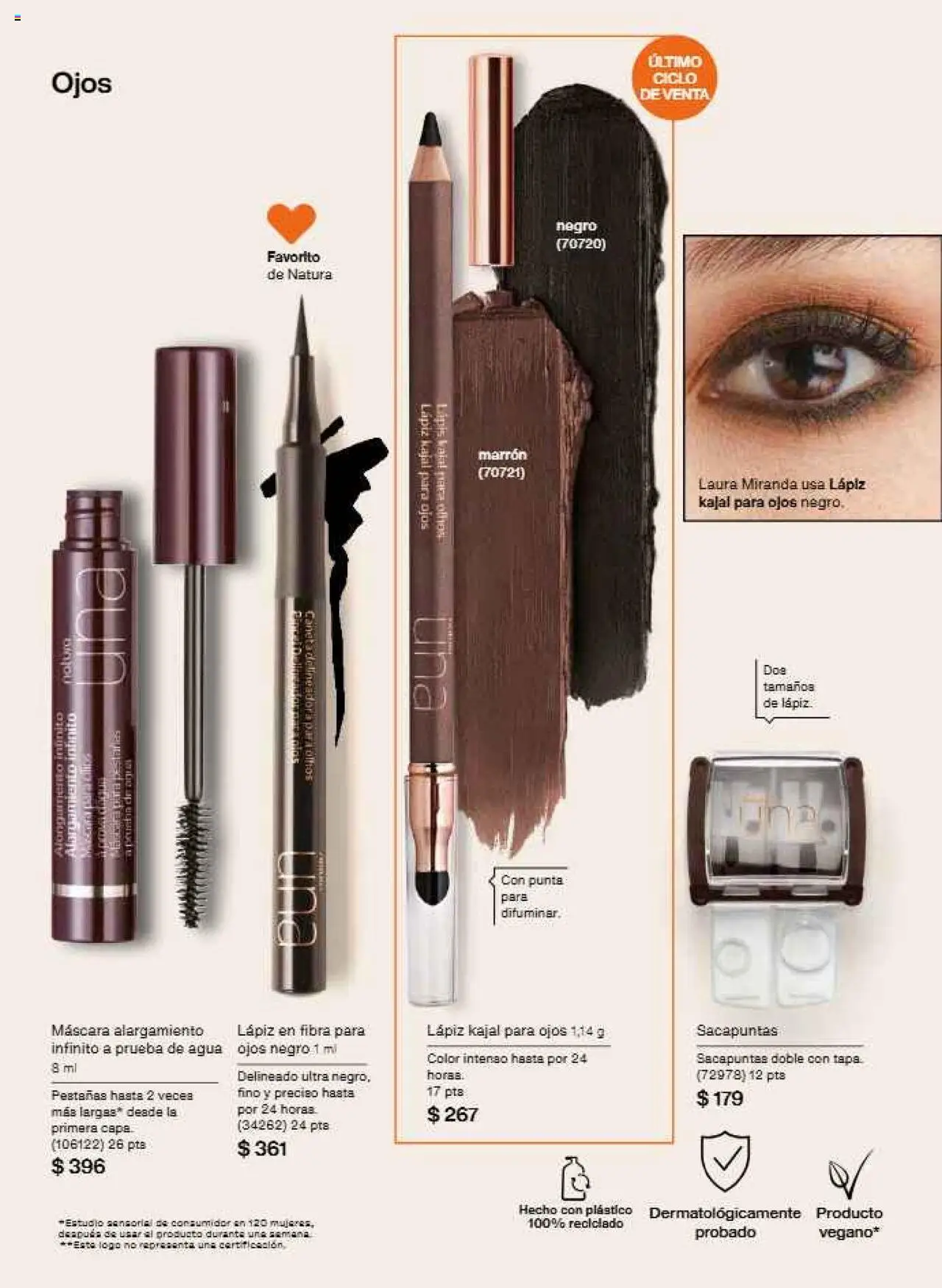 Nuevas ofertas de Natura válidas en toda la República Mexicana desde el 12.10.2025. ¡Encuentra las mejores ofertas en Natura - Campaña 16 2025! | Página: 55 | Productos: Sacapuntas, Máscara, Agua, Delineador
