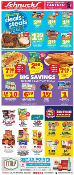 Preview of Schnucks weekly ads valid from 18.02.2026