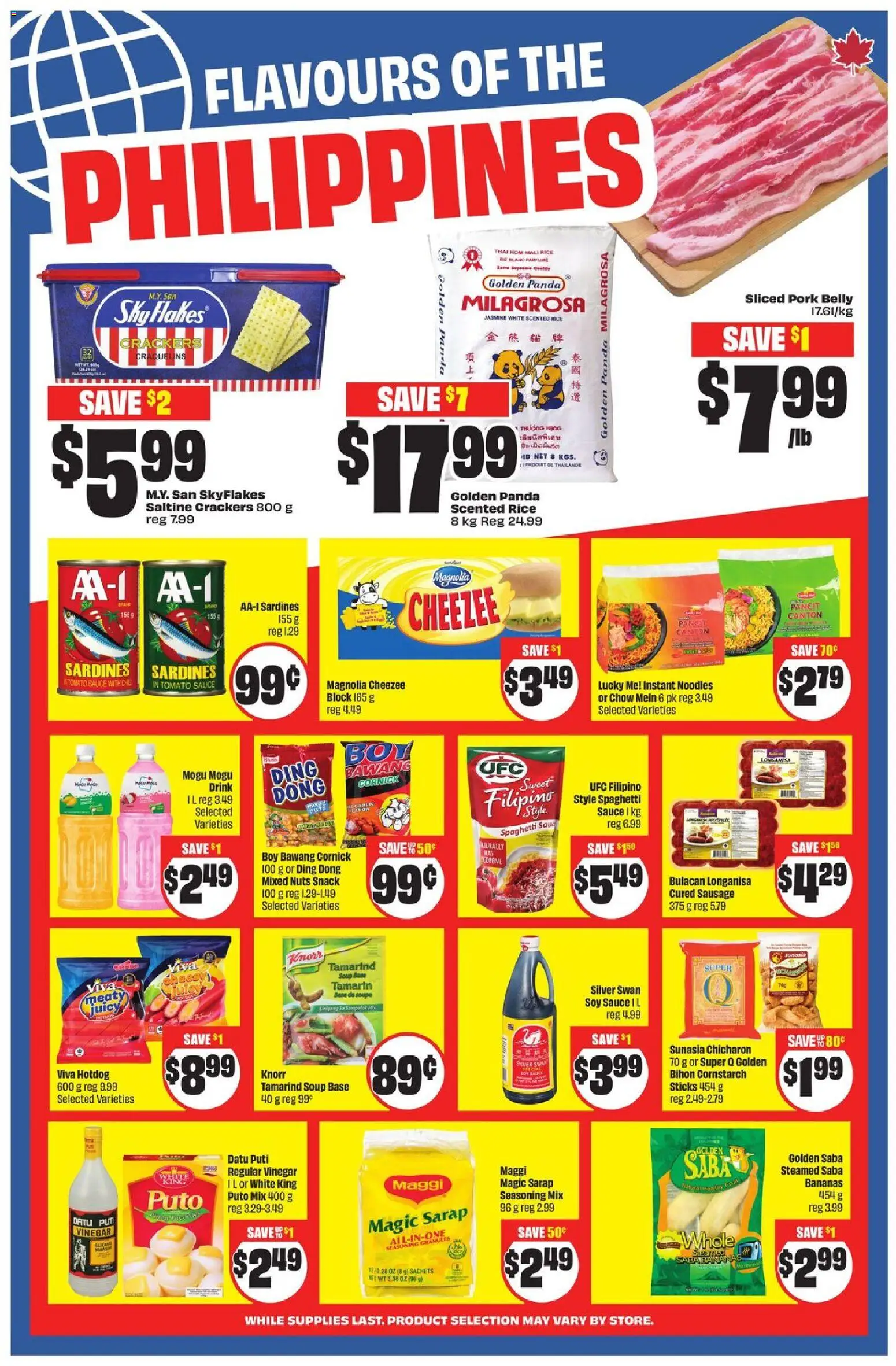 FreshCo flyer valid from 11.12.2025 | Page: 13 | Products: Rice, Nuts, Pork, Bananas